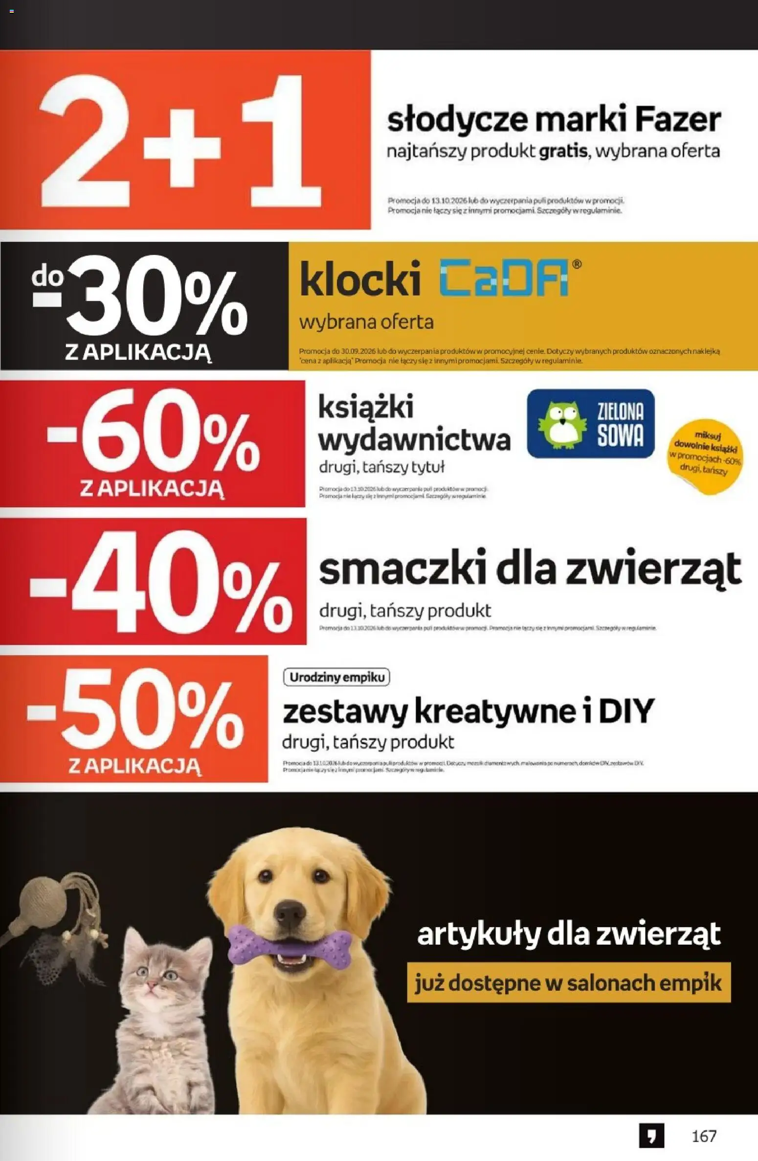 Empik promocje od 23.09.2026 | Strona: 167 | Produkty: Słodycze, Książki