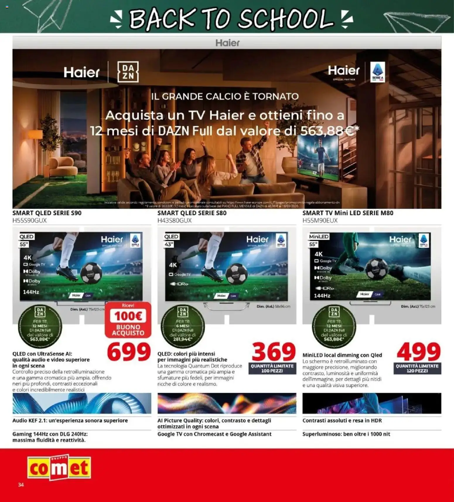 Nuovo Comet - Back to school dal 20/08/2026 > offerte anteprima 🛍️ | Pagina: 34 | Prodotti: Tè, TV, Video, Audio