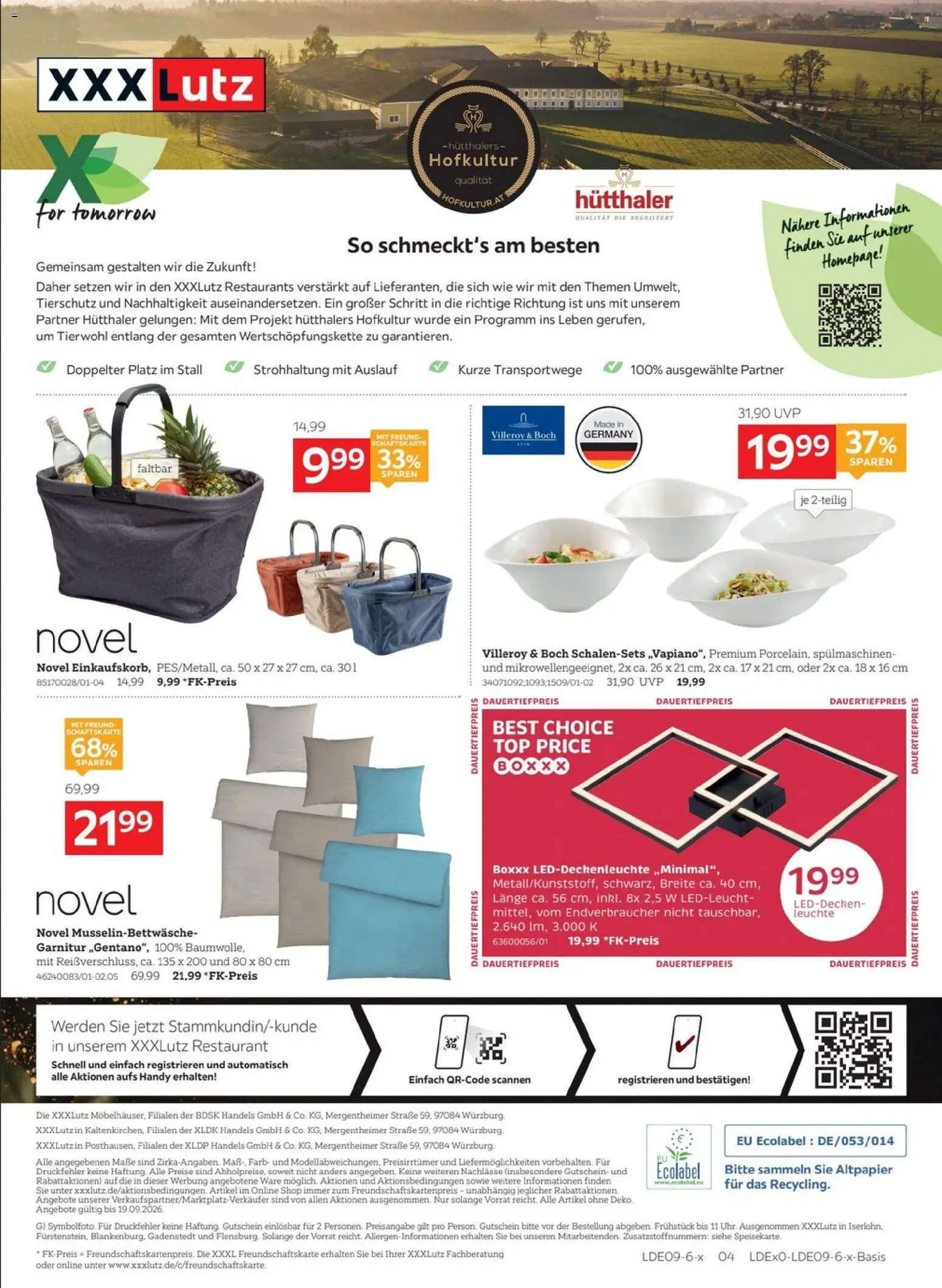 XXXLutz Restaurantgutscheine – gültig ab 29.08.2026 | Seite: 16 | Produkte: Top