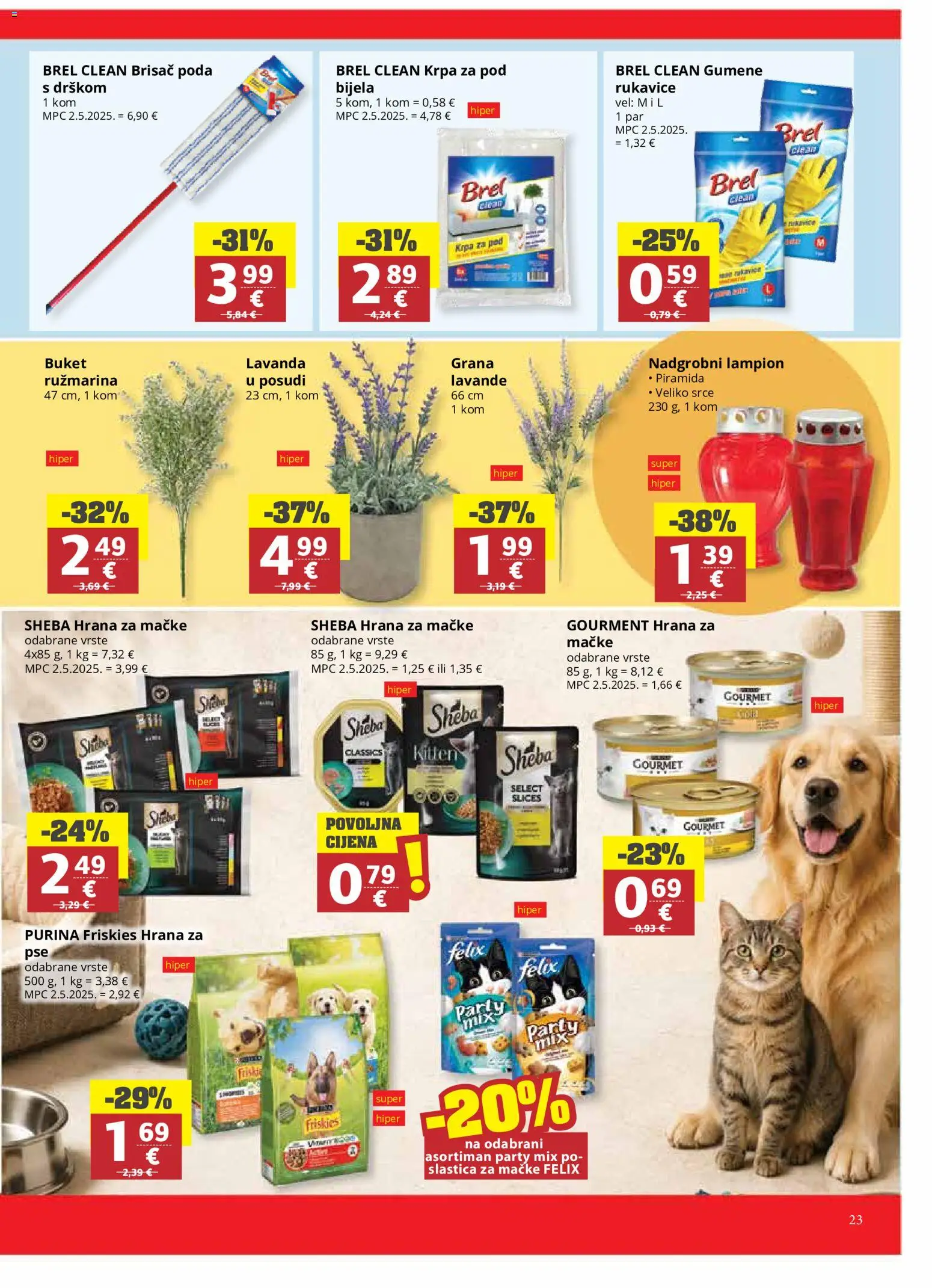 Ribola katalog | vrijedi od 06.08.2026 | Stranica: 23 | Proizvodi: Krpa, Lampion, Hrana za mačke, Rukavice