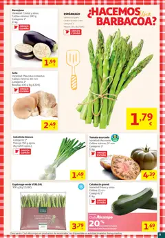Vista previa Alcampo HG Nacional Aldaia válido desde el 19.05.2026 | Página: 5 | Productos: Calabacín, Νερό καρύδας, Barbacoa, Bandeja
