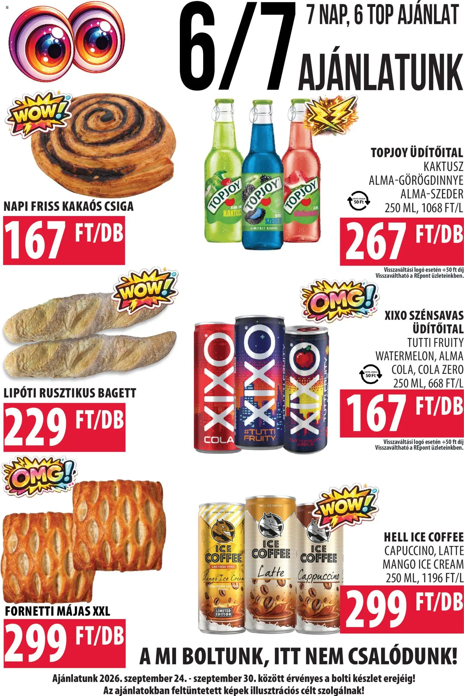 COOP Szolnok akciós ujság - amely érvényes a következő dátumtól: 2026.09.24. | Oldal: 5 | Termékek: Szeder, XIXO, Kaktusz, Csiga
