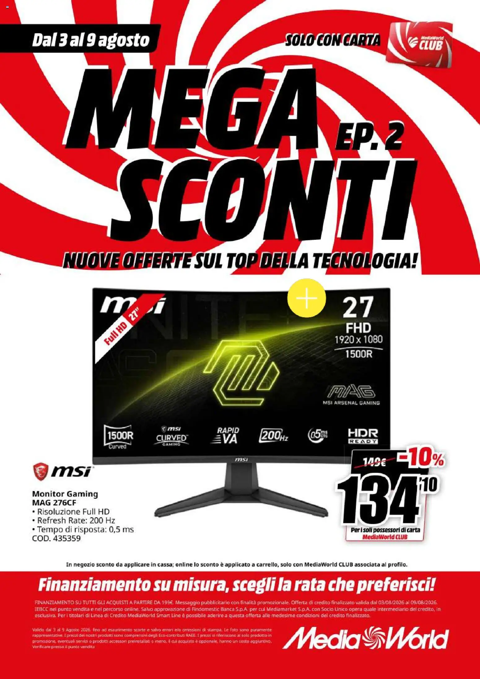Volantino Media World del 03/08/2026 | Pagina: 23