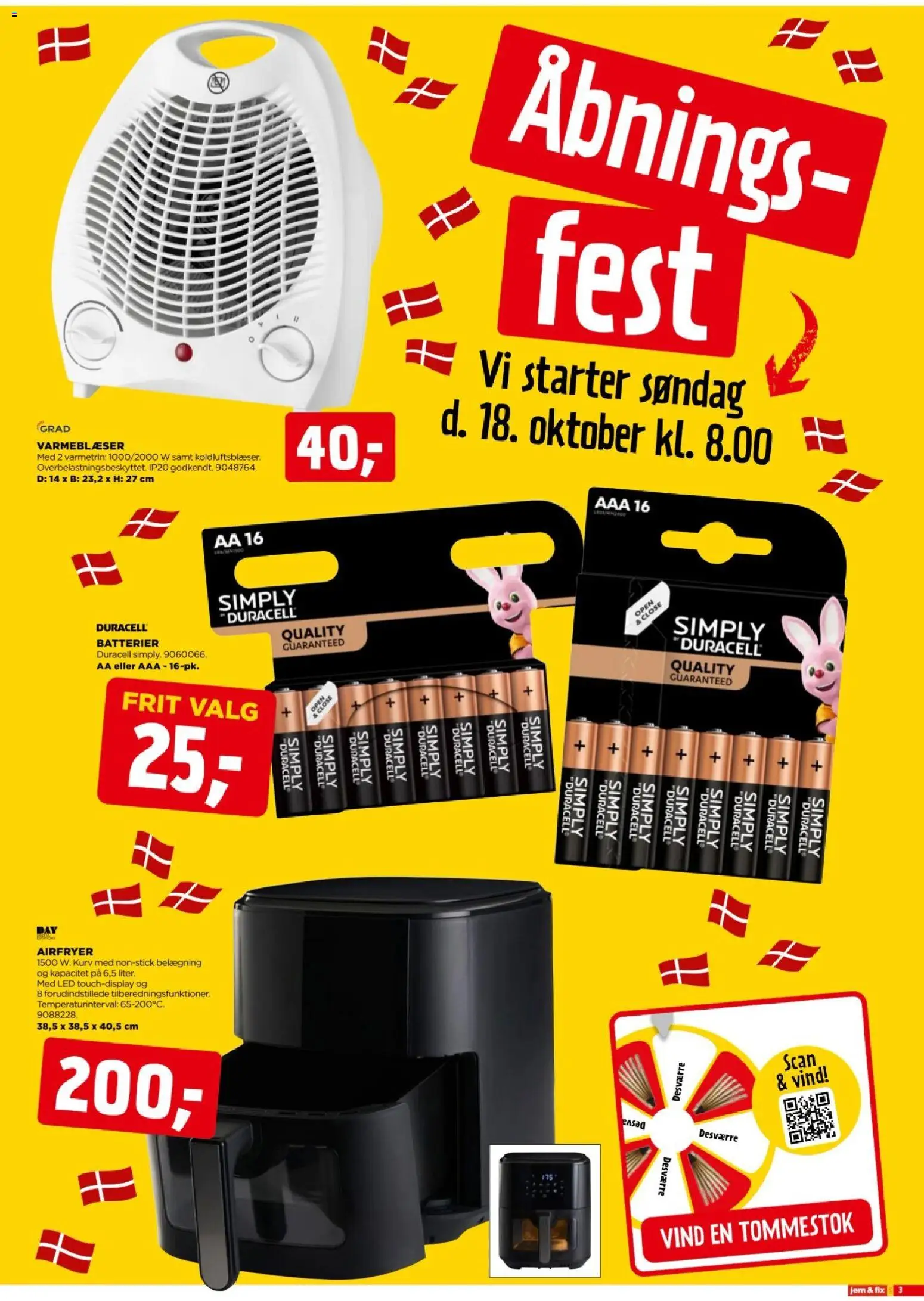 Jem & fix tilbudsavis – gyldig fra 18/10/2026 | Side: 3 | Produkter: Batterier, Kurv