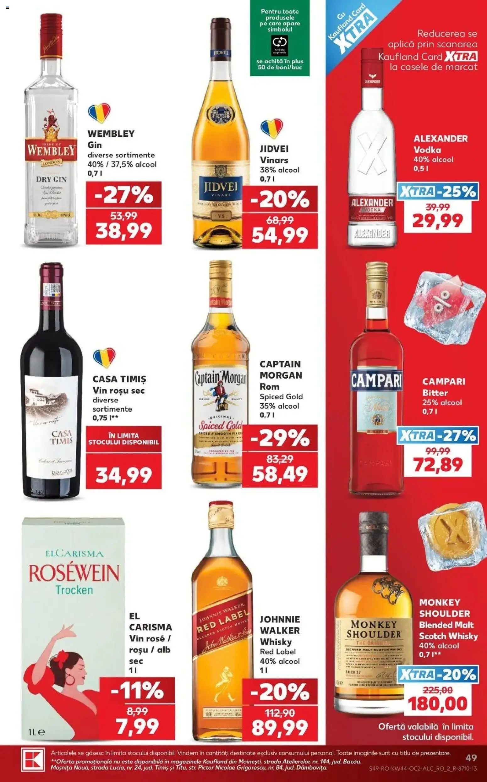 Kaufland Comarnic 28.10.2026 - Revista si Oferta | Pagină: 49 | Produse: Vin rosu, Scotch Whisky, Vin rose, Vin