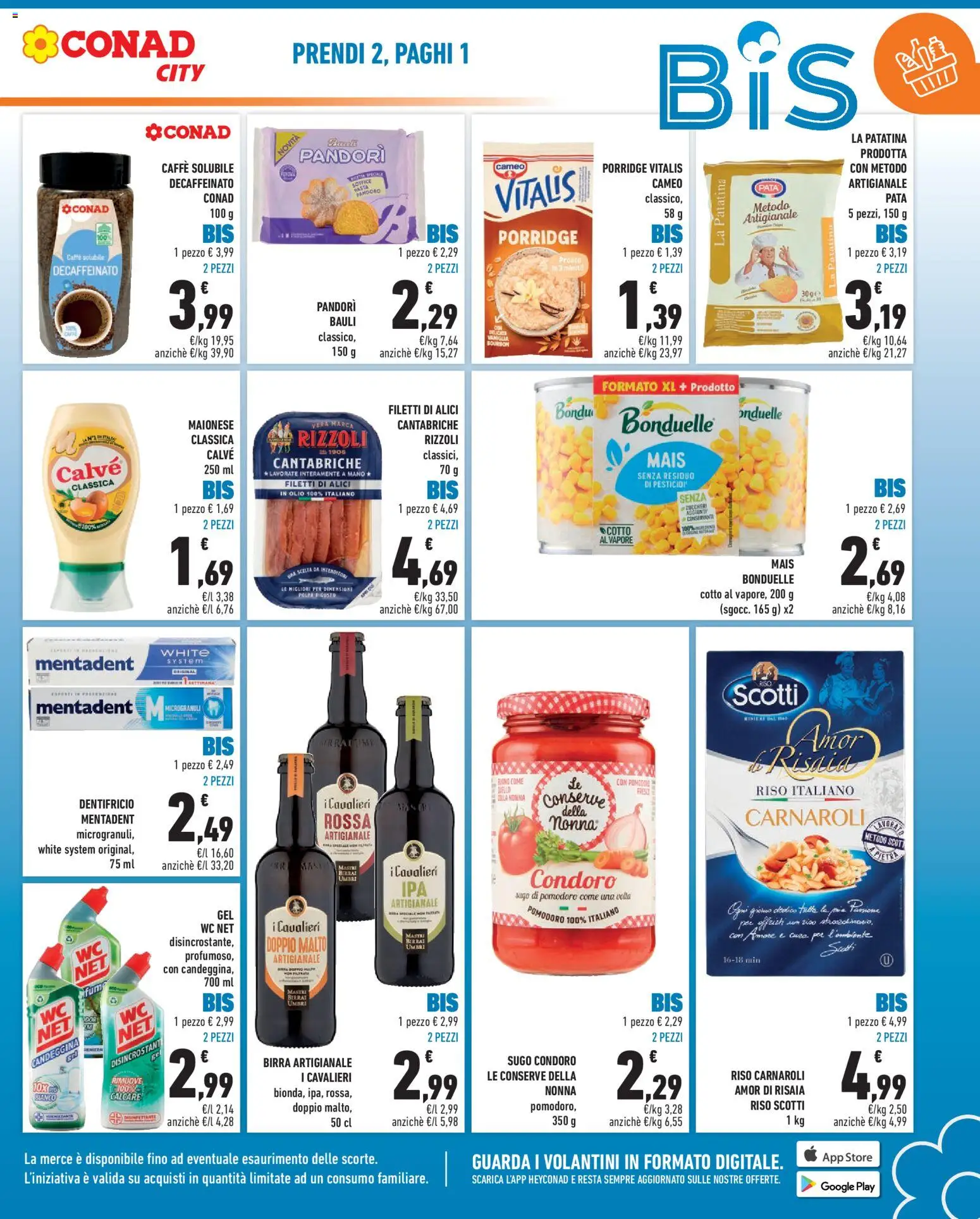 Volantino Conad del 11/09/2026 | Pagina: 3 | Prodotti: Caffè, Olio, Mais, WC