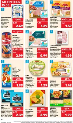 EATLEAN Käse, Kuhmilchkäse aus Großbritannien, mild-würziger Geschmack, 3% Fett i. Tr., am Stück oder gerieben je 180 - 200-g-Packg. ab 15.05.2026 gültig | Seite: 30