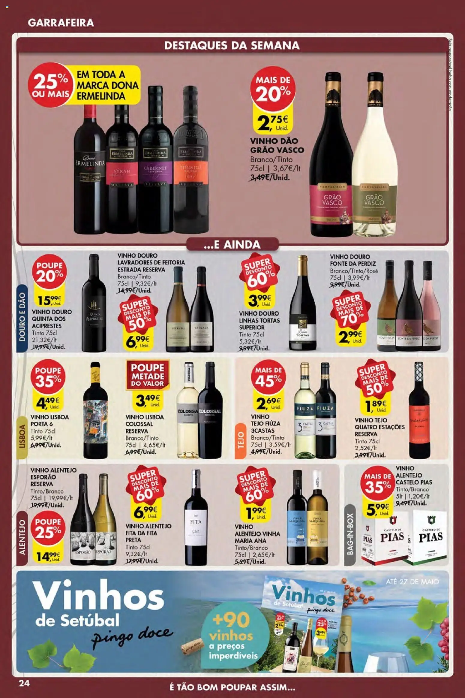 Pingo Doce Poupe Esta Semana Açores │ válido de 07.05.2026 | Página: 24 | Produtos: Porta, Vinho