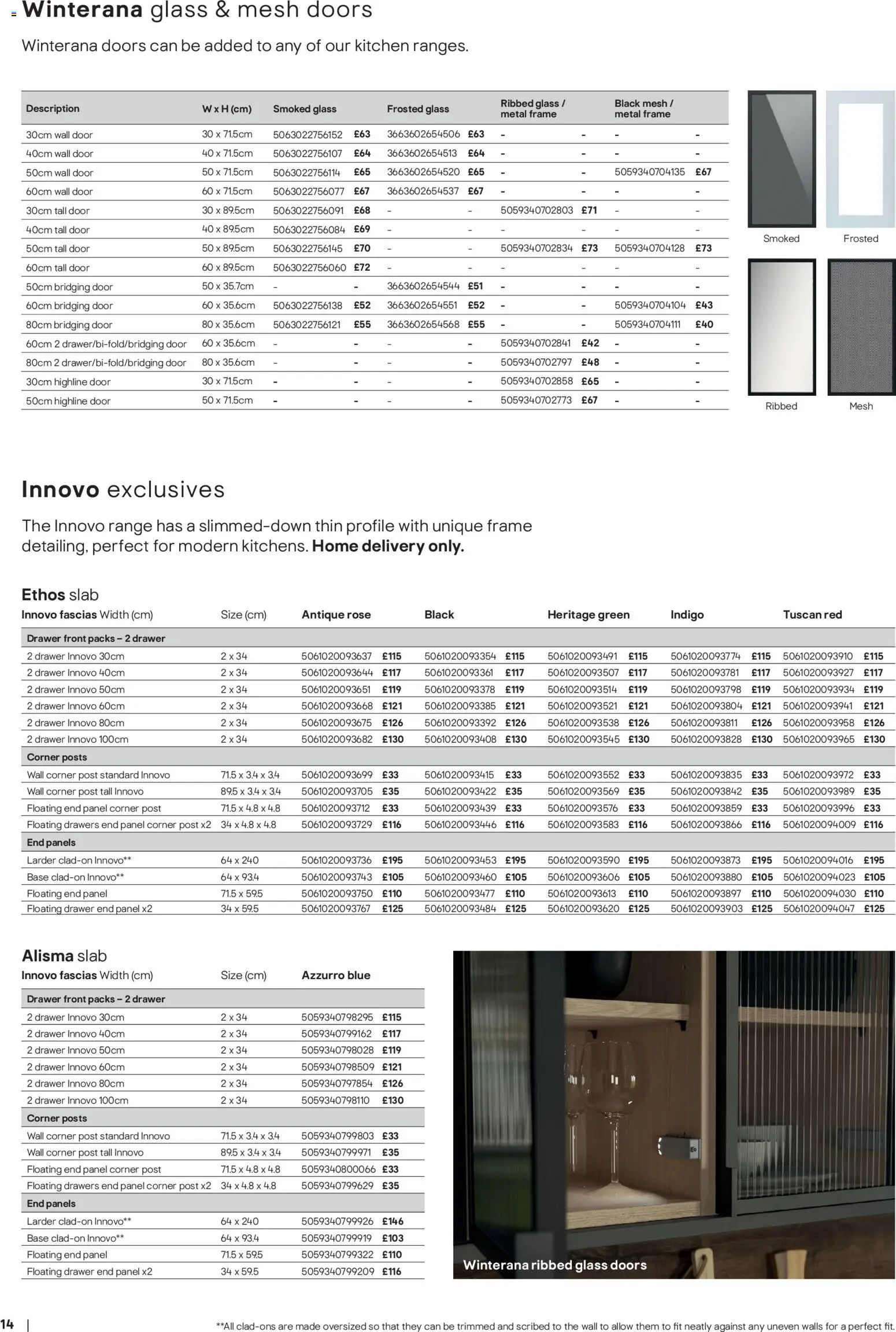 {H1} | Page: 14 | Products: Door, Kitchen, Glass doors, Bed