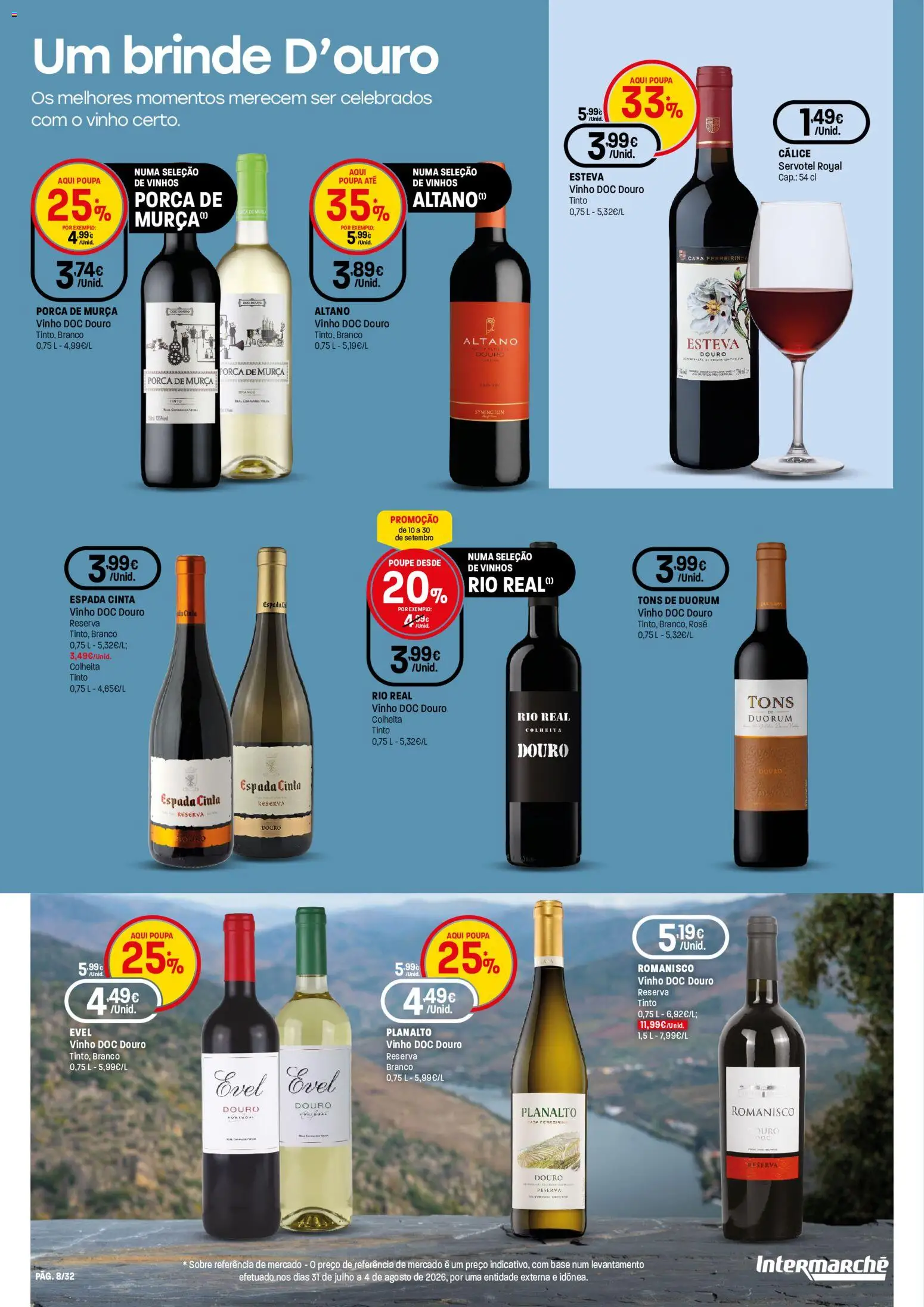 Intermarché folheto Especial Vinhos Super │ válido de 10/09/2026 | Página: 8 | Produtos: Base, Vinho