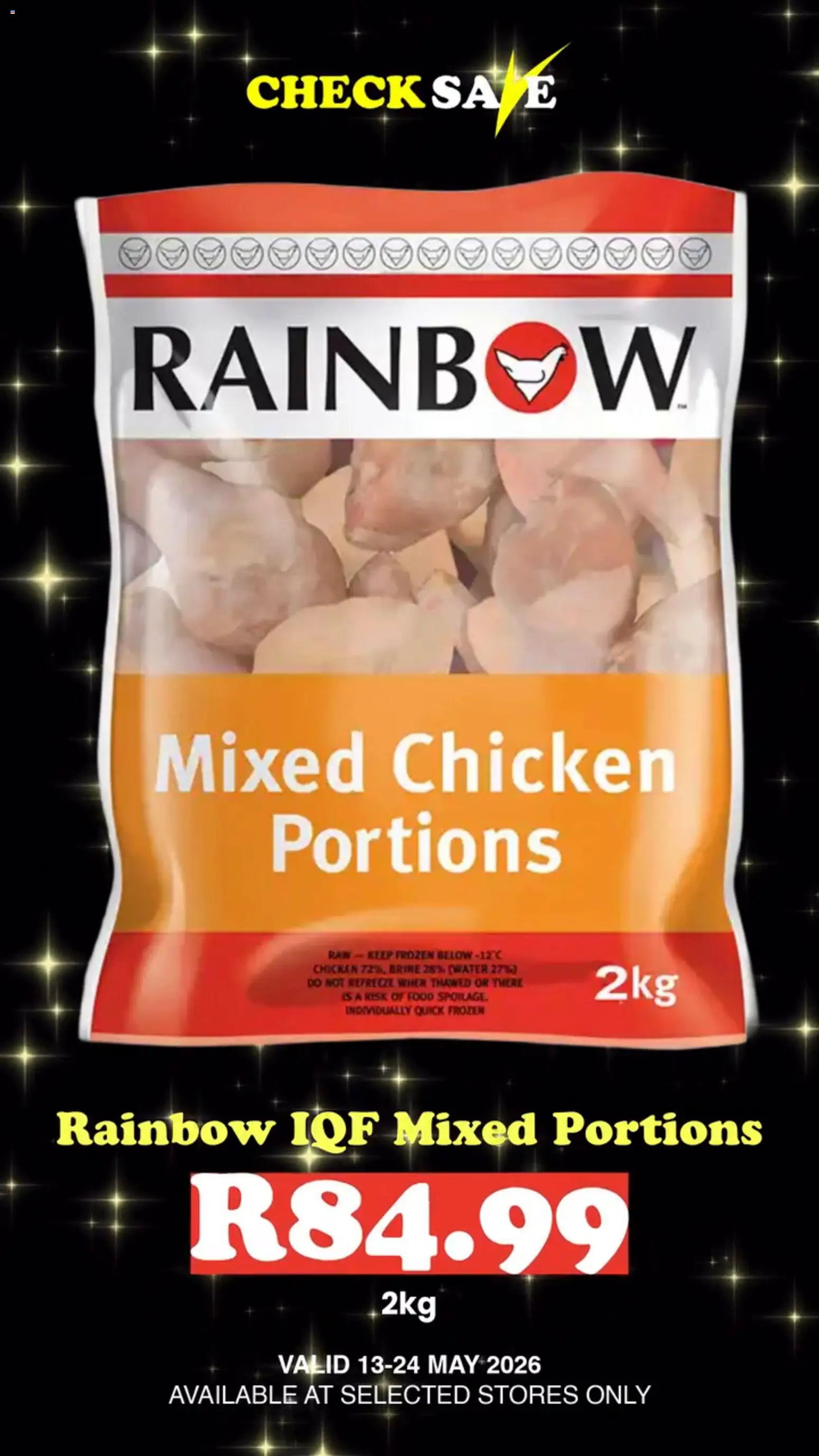 New Check Save catalogue – valid from 13.05.2026 | Page: 6 | Products: Chicken, Water