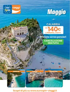 Anteprima del volantino Eurospin volantino Viaggi Sud valido a partire dal 07.05.2026