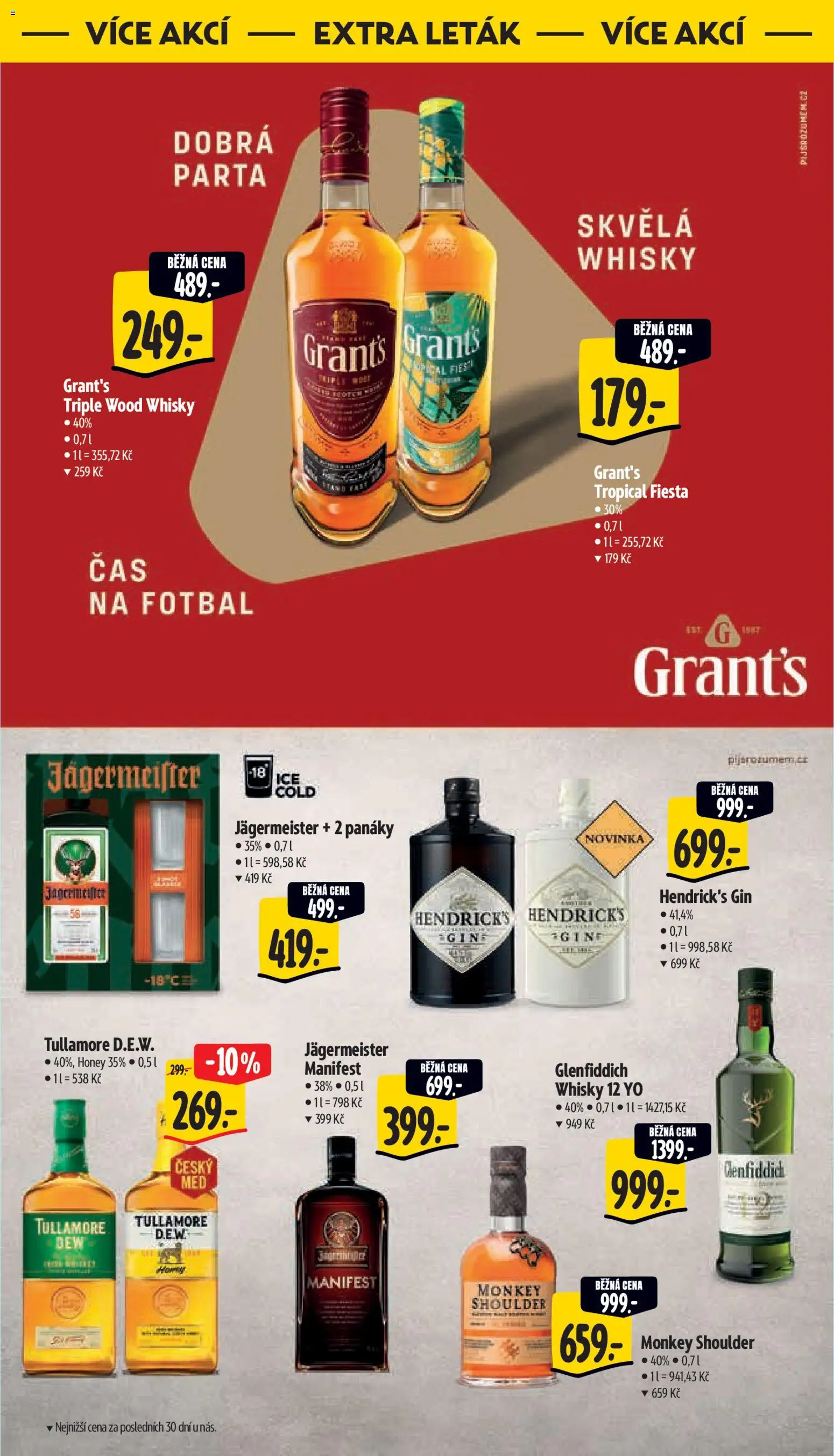 Albert leták - Hypermarket od 02.09.2026 | Strana: 44 | Produkty: Jägermeister, Whiskey, Gin Hendrick's, Gin