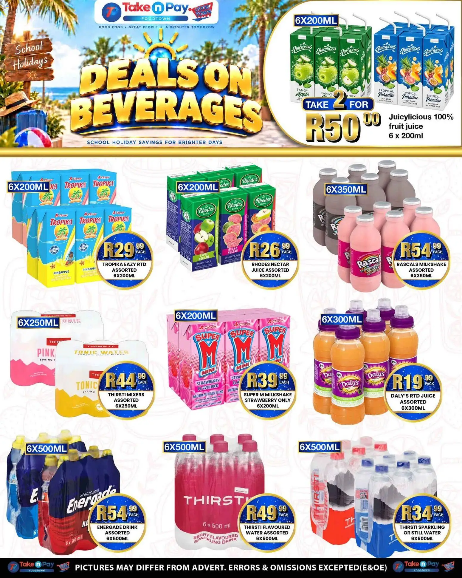 New Take n Pay catalogue – valid from 28/09/2026 | Page: 15 | Products: Beverages, Tonic, Pineapple, Dairy blend