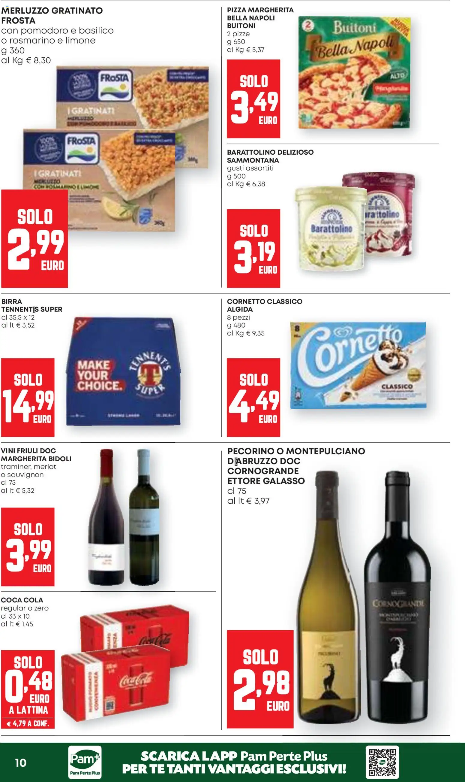 Volantino Panorama del 07.04.2026 | Pagina: 10 | Prodotti: Cornetto, Limone, Pecorino, Coca Cola