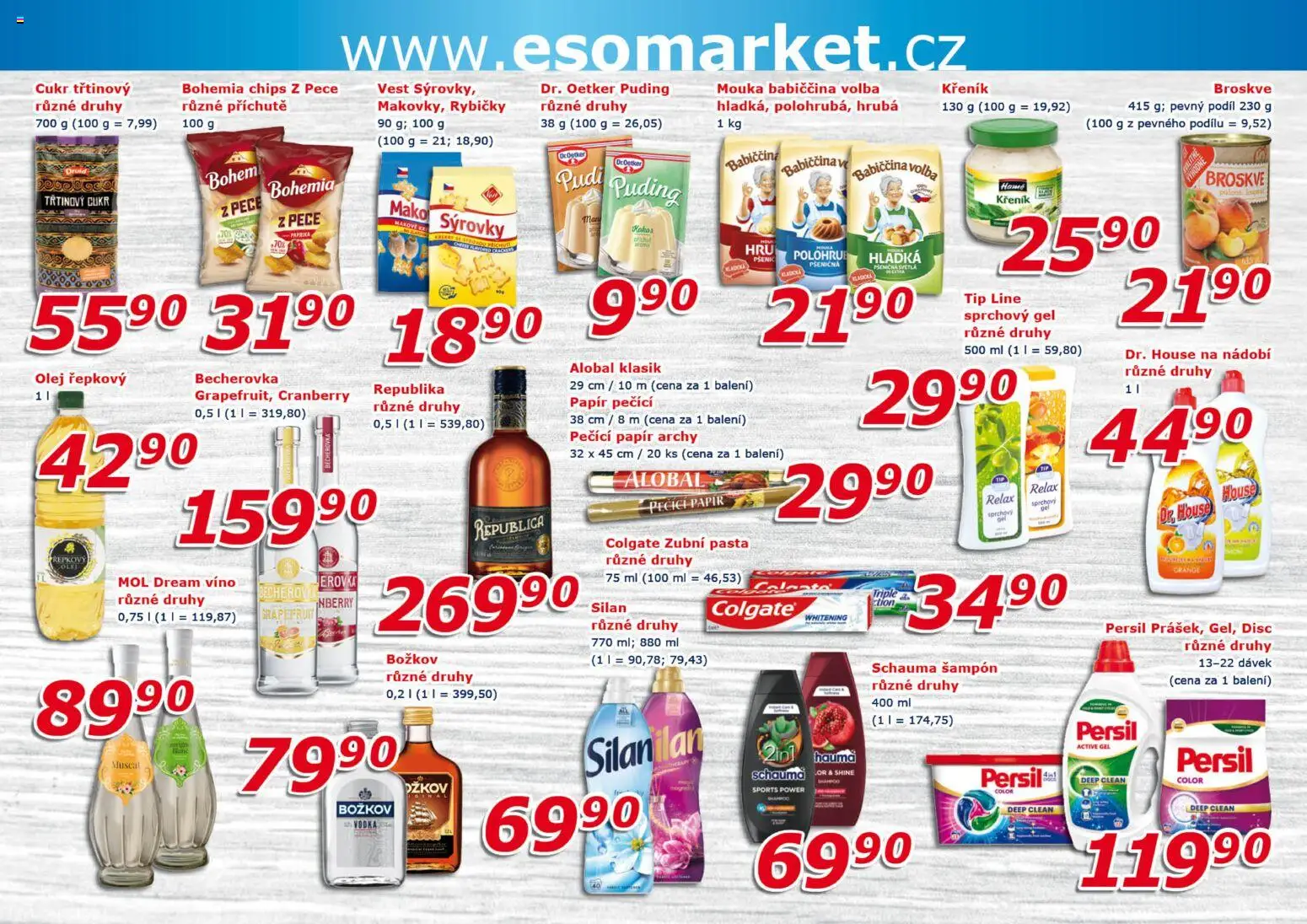 Eso market leták od 10.06.2026 | Strana: 6 | Produkty: Zubní pasta, Olej, Nádobí, Třtinový cukr