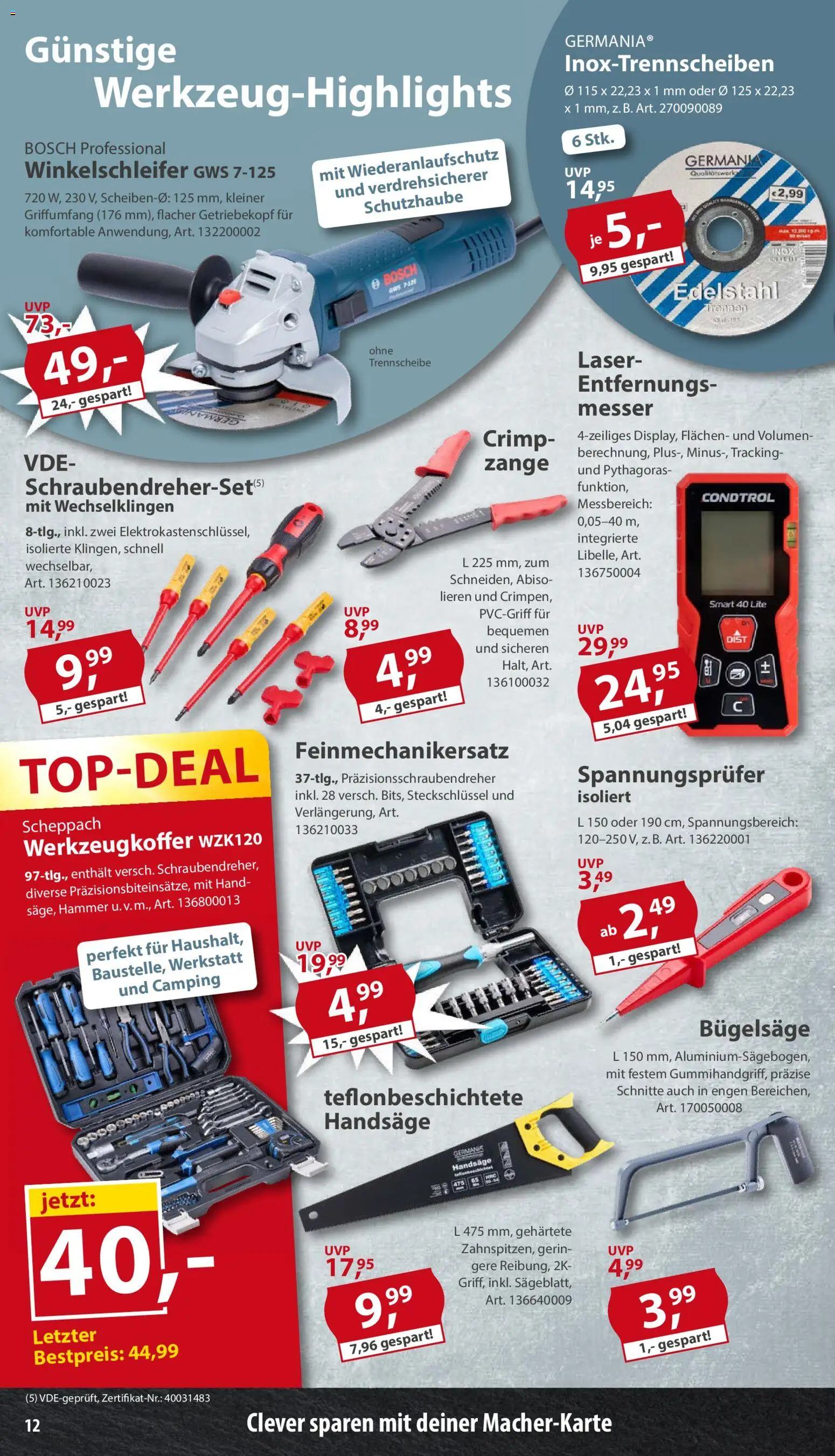 Sonderpreis Baumarkt Prospekt – gültig ab 13.06.2026 | Seite: 12 | Produkte: Bosch