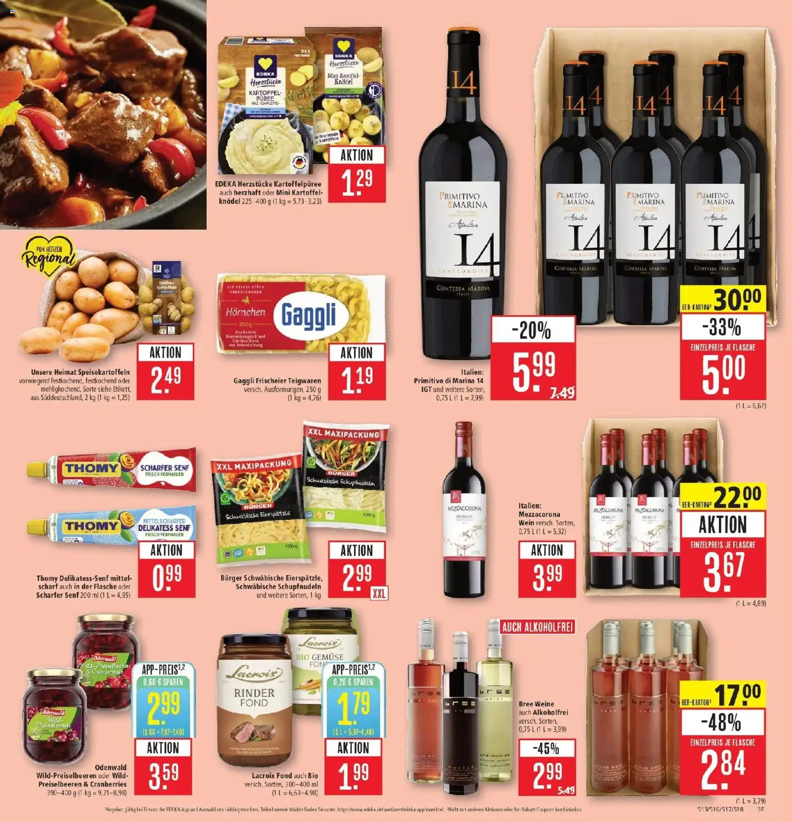 Marktkauf Prospekt Heidenheim (ab 05.10.2026) » Angebote online | Seite: 3 | Produkte: Merlot, Bree, Preiselbeeren, Wein