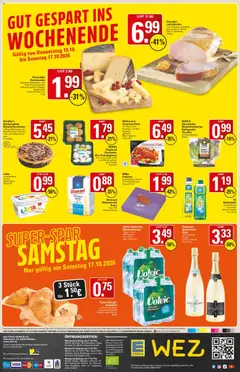 WEZ Prospekt ab 12.10.2026 gültig | Seite: 16 | Produkte: Mehl, Weizenmehl, Mineralwasser, Fisch
