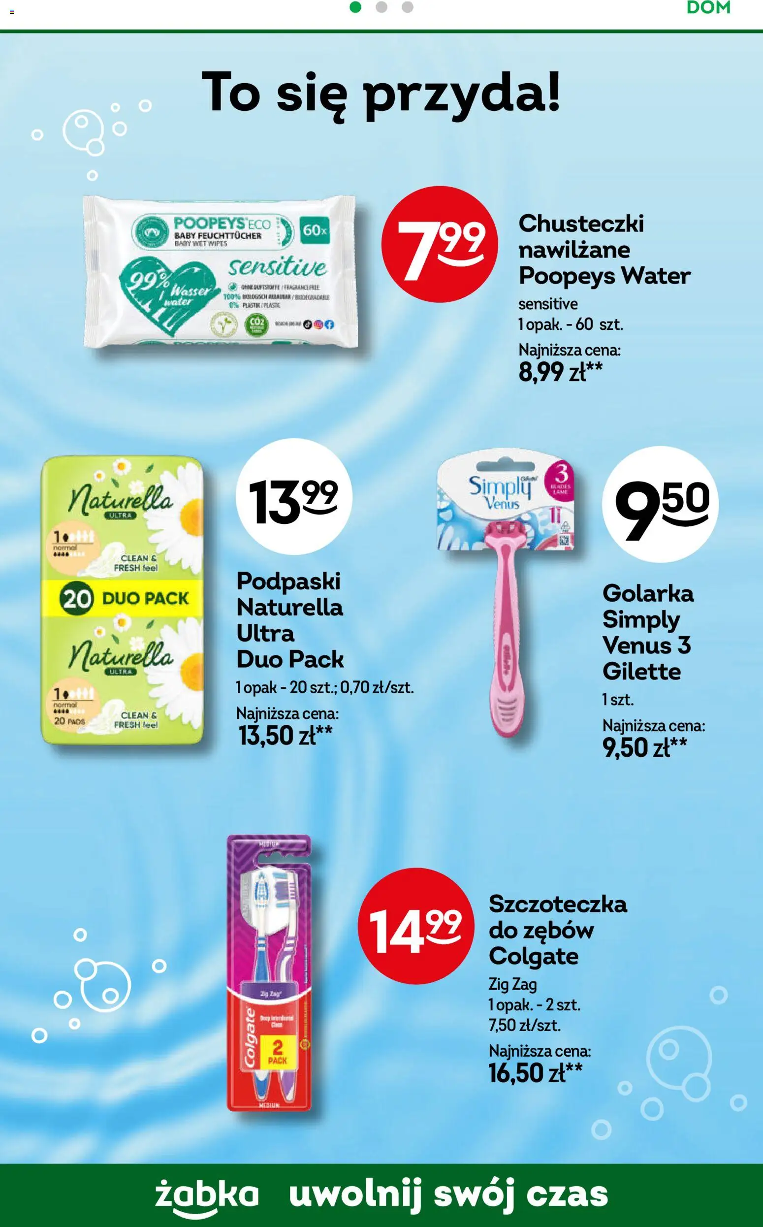 Żabka gazetka od 07.10.2026 | Strona: 76 | Produkty: Chusteczki, Plaster, Golarka, Szczoteczka do zębów