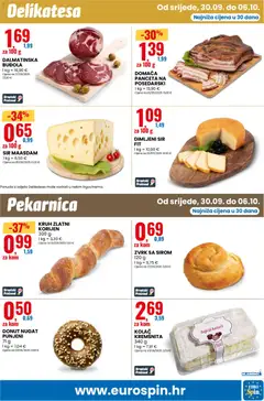 DALMATINSKA BUĐOLA, DALMATINSKA BUĐOLA - Pregled kataloga iz trgovine Eurospin, vrijedi od 30.09.2026 | Stranica: 15 | Proizvodi: Nugat, Kolači, Sir, Kruh