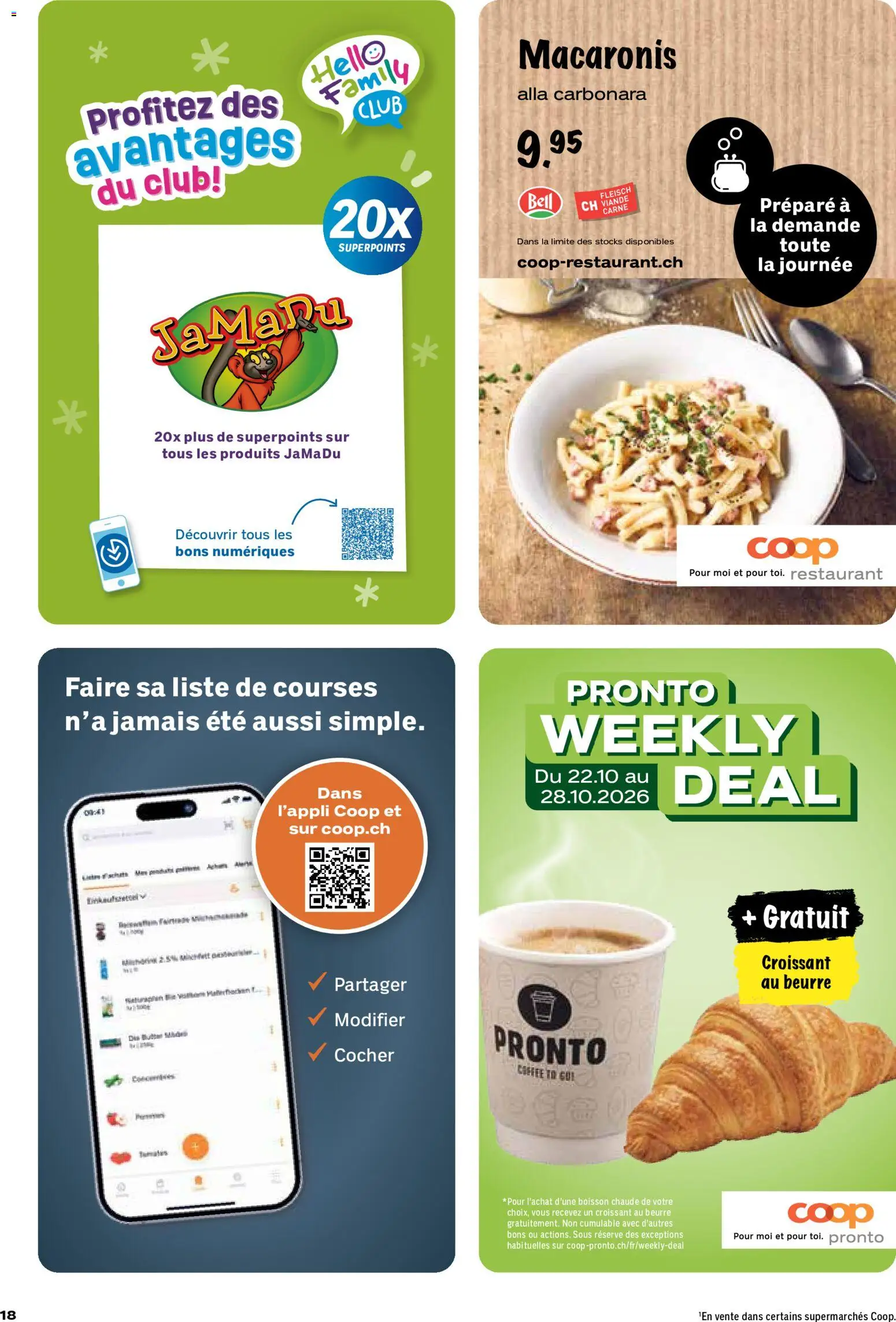 Coop aktionen FR – gültig ab 22.10.2026 | Seite: 18