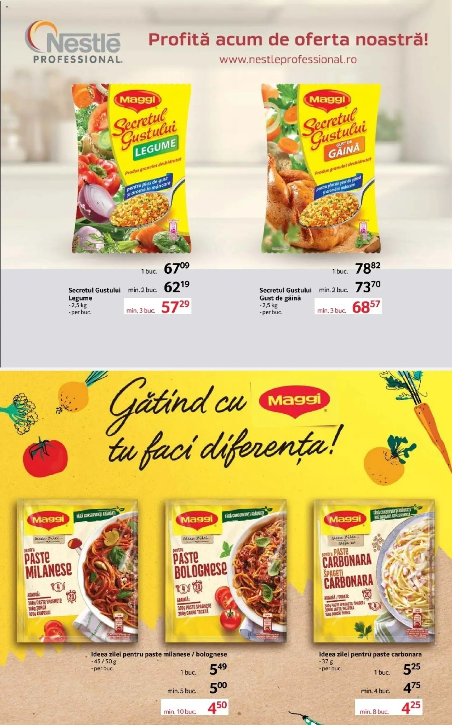 Noul catalog Selgros – valabil de la 03.04.2026 | Pagină: 17 | Produse: Ciuperci, Carne tocată, Paste, Legume