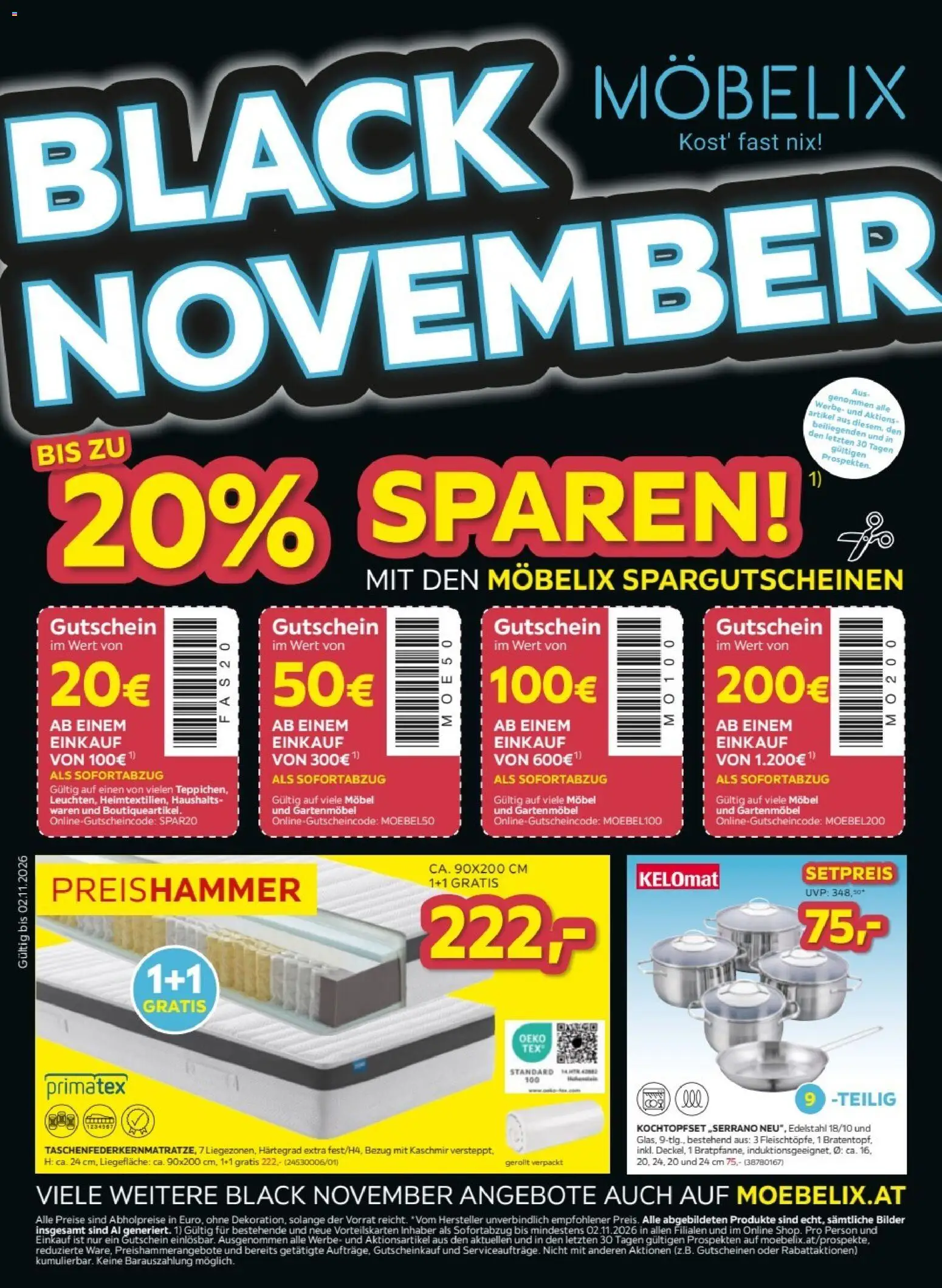 Möbelix Black Friday gültig ab 27.10.2026 | Seite: 1 | Produkte: Gartenmöbel