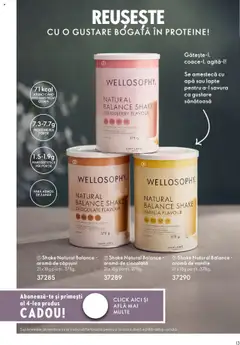 Ofertele Oriflame valabile de la 31.10.2023 | Pagină: 13 | Produse: Lapte, Ciocolată, Apă, Shake