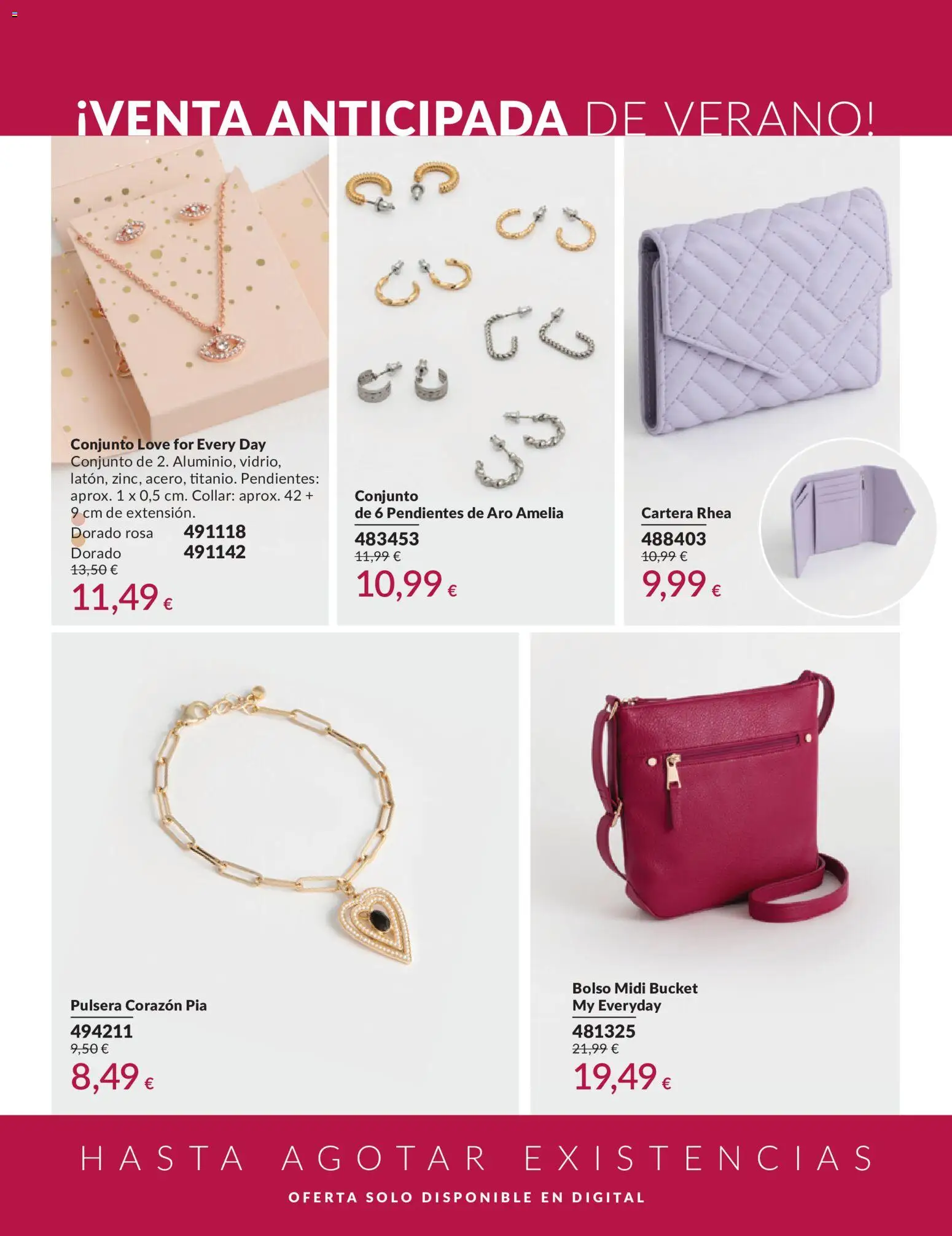 Catálogo AVON campaña 6 │ válido desde el 01.06.2026 | Página: 211 | Productos: Pendientes, Bolso
