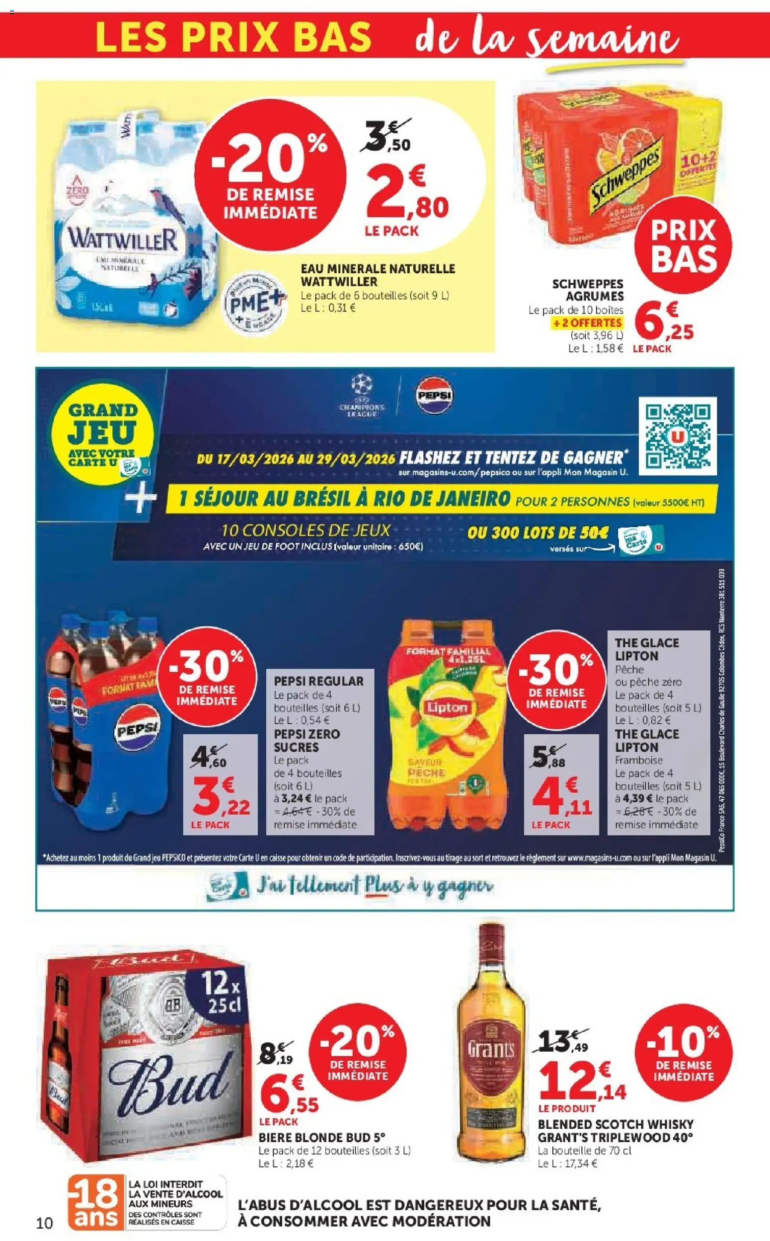 {H1} | Page: 10 | Produits: Pêche, Bière blonde, Jeux, Bière