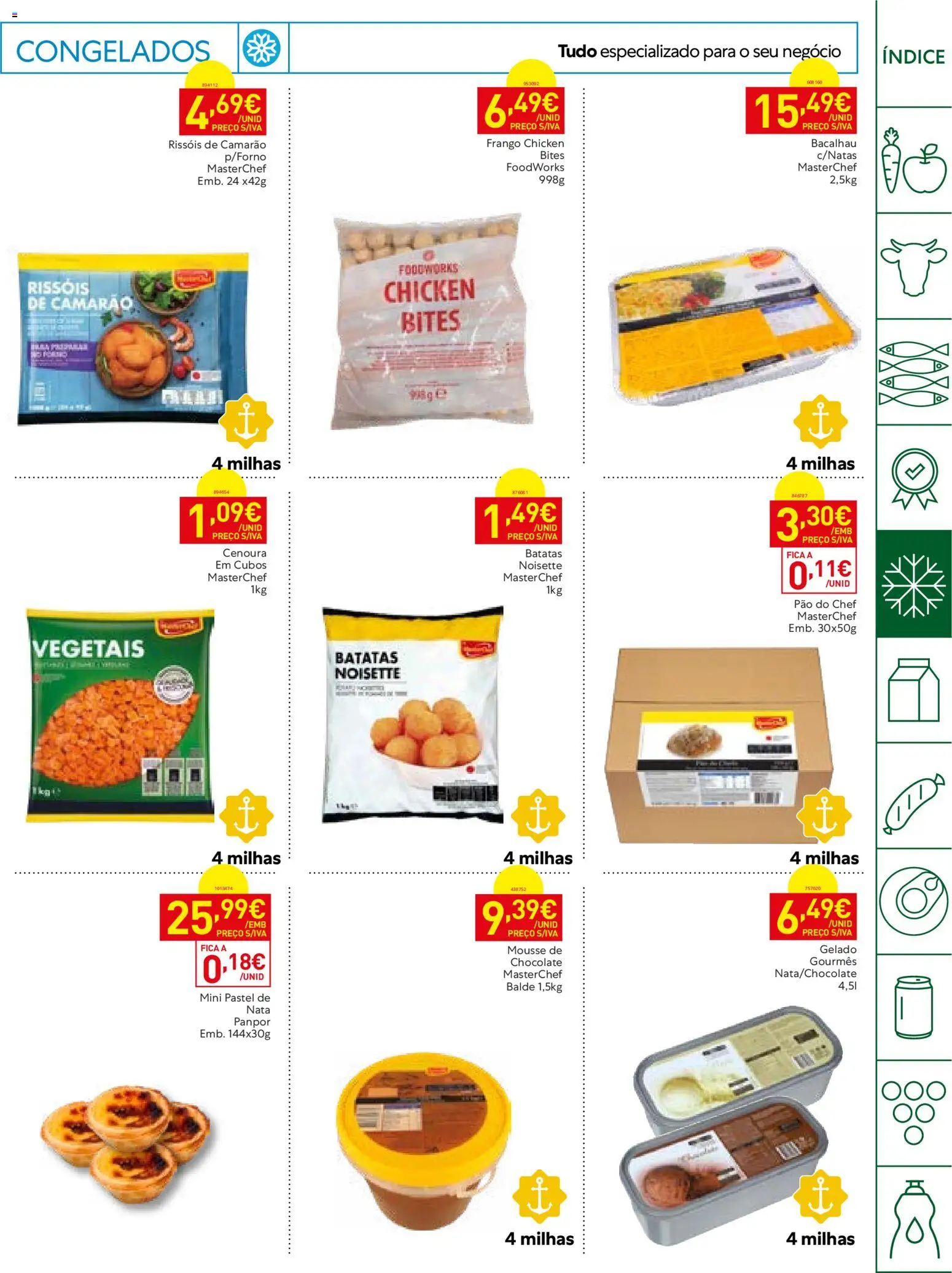 Recheio Horeca │ válido de 22/09/2026 | Página: 11 | Produtos: Frango, Batatas, Pão, Chocolate