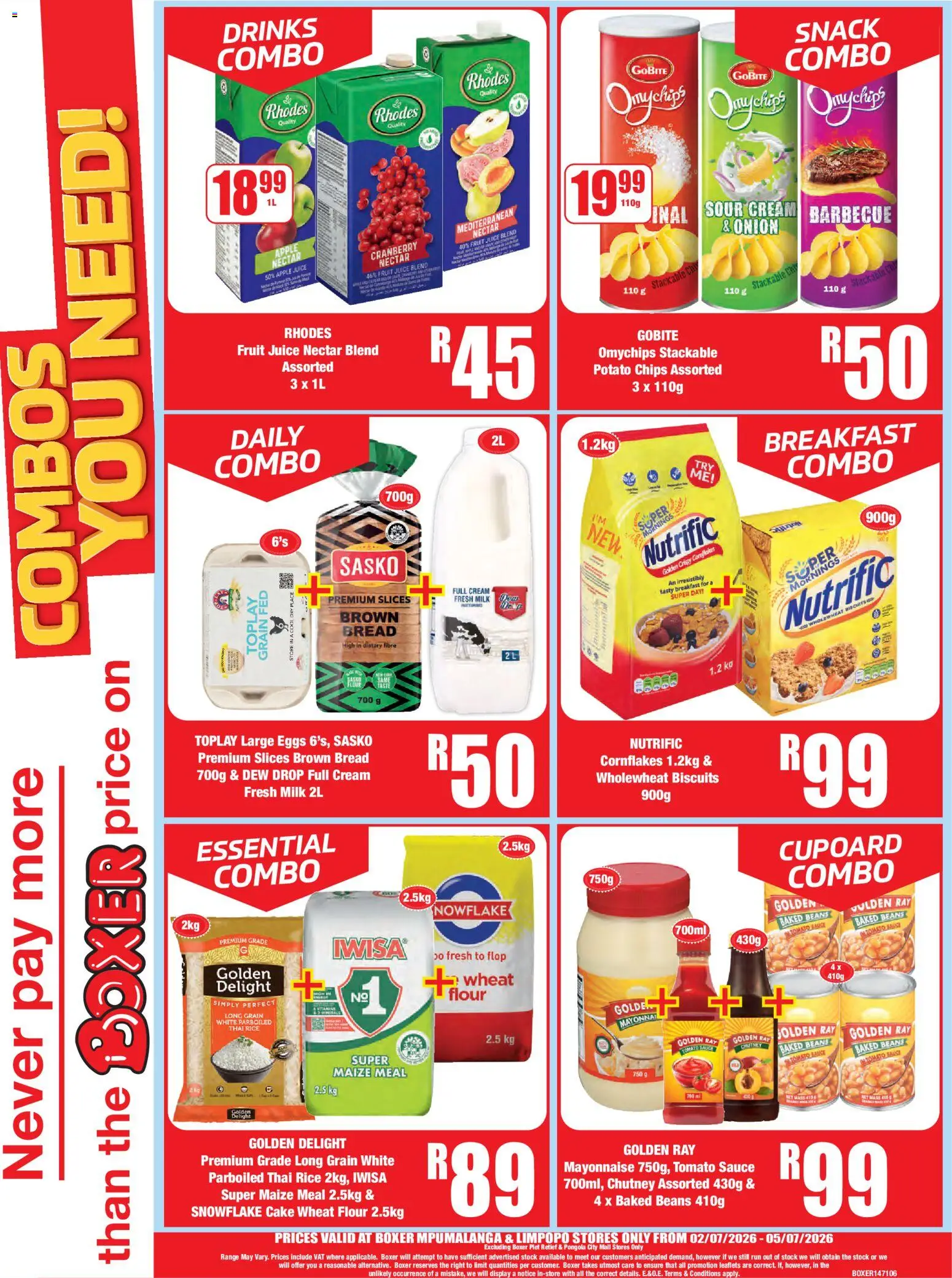New Boxer catalogue – valid from 02/07/2026 | Page: 4 | Products: Beans, Milk, Bread, Cream
