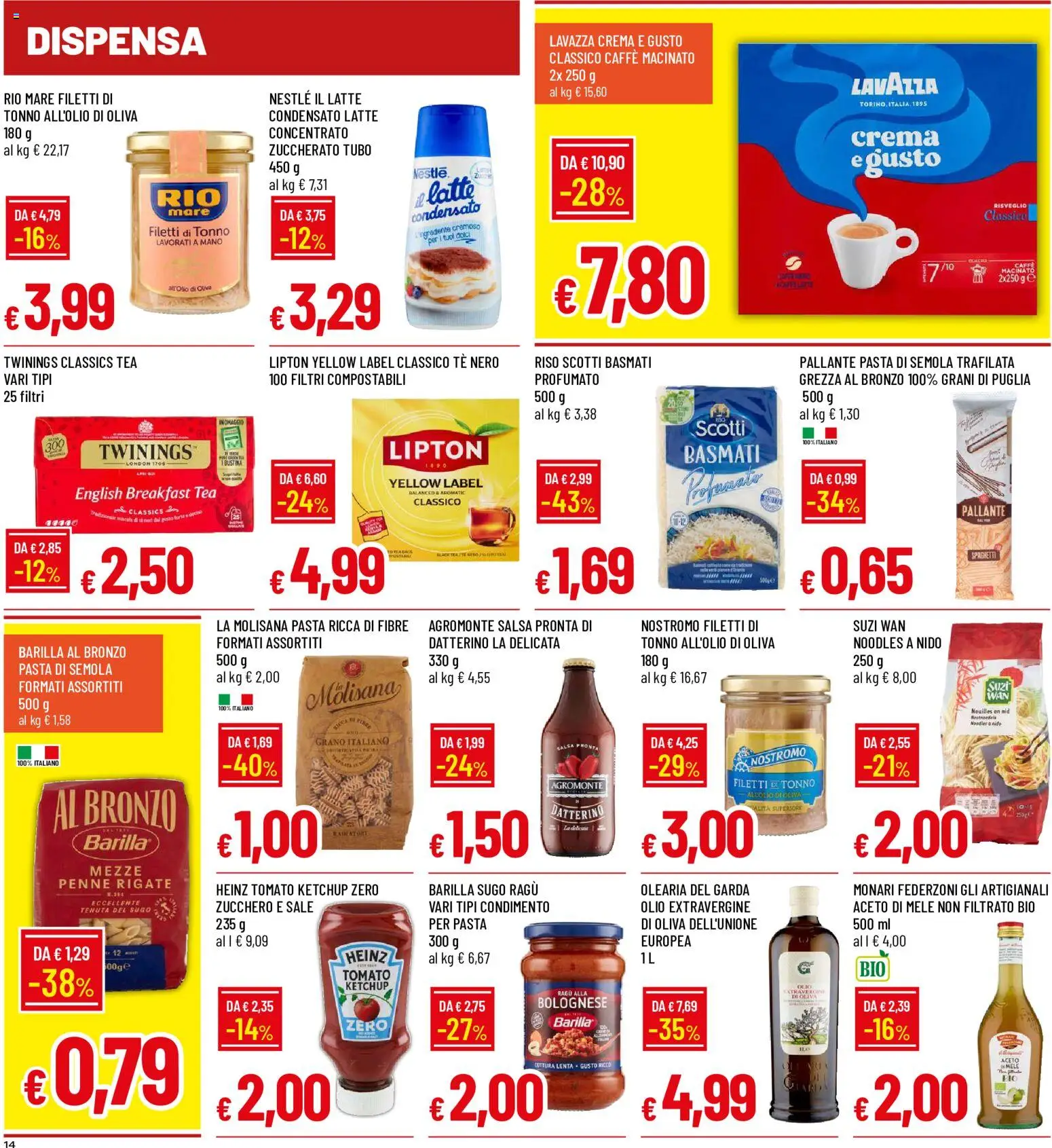 Volantino Galassia del 25/06/2026 | Pagina: 14 | Prodotti: Mele, Ketchup, Ragú, Sugo