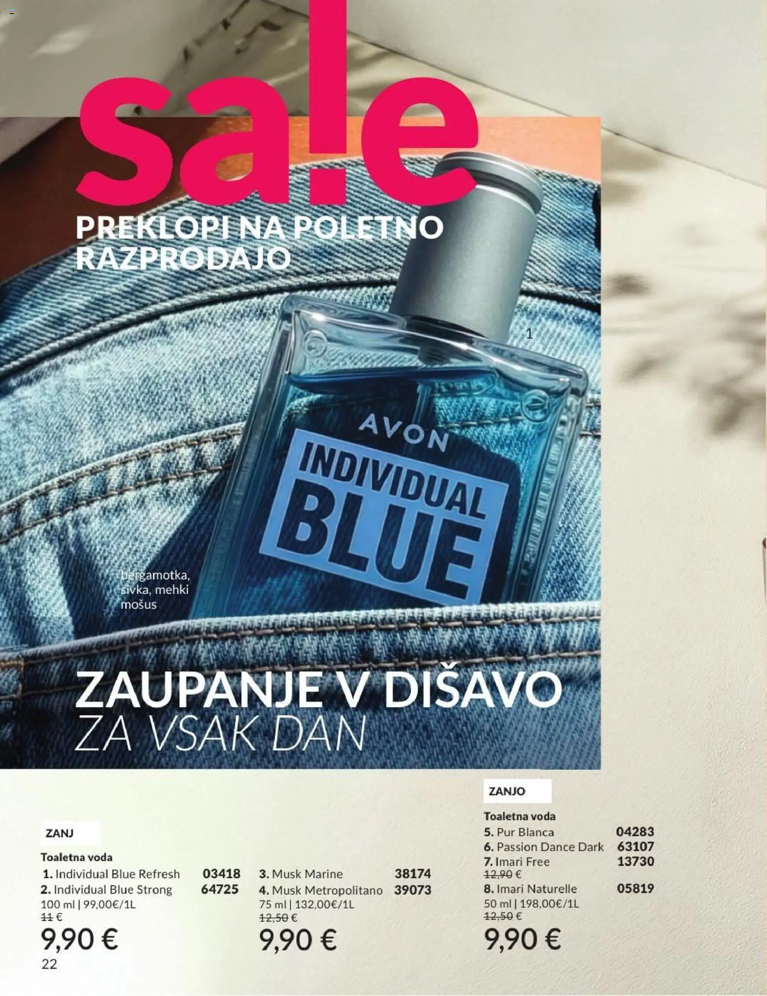 Novi Avon katalog ponudbe – veljaven od 30.06.2026 | Stran: 22 | Izdelki: Voda, Toaletna voda