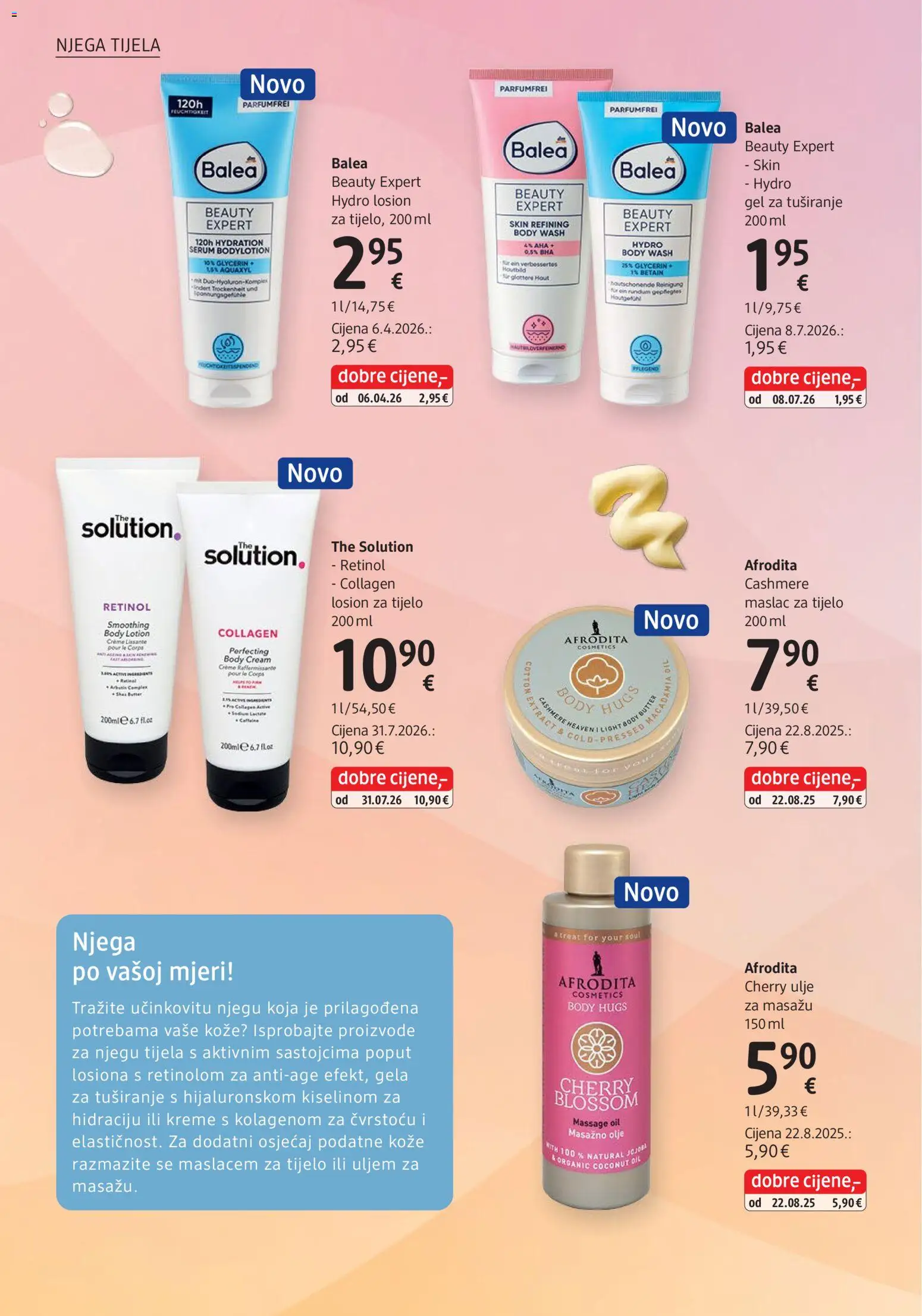 DM katalog | vrijedi od 01.09.2026 | Stranica: 24 | Proizvodi: Maslac, Ulje, Gel za tuširanje, Losion za tijelo
