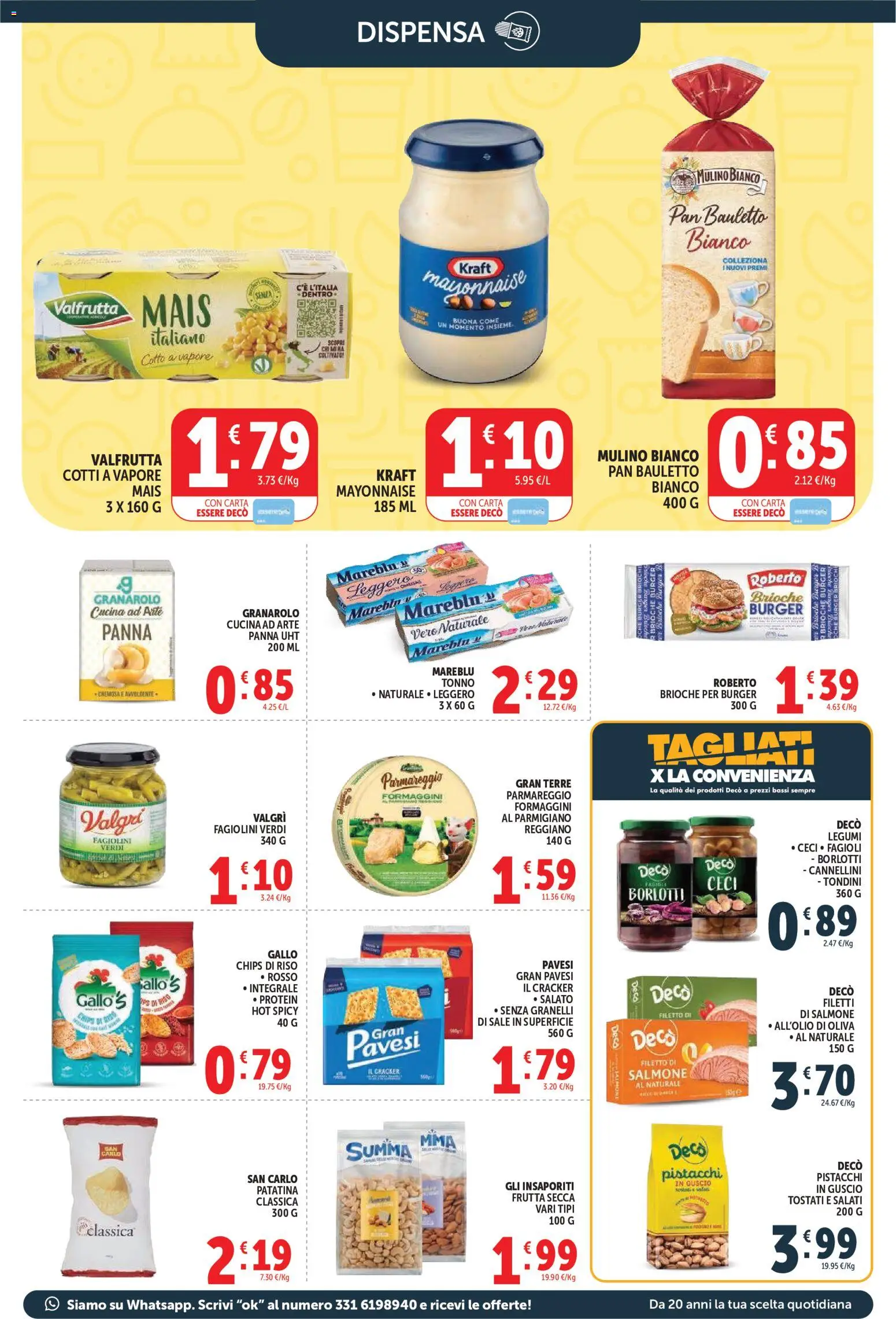 Volantino Decò del 29.05.2026 | Pagina: 9 | Prodotti: Panna, Ceci, Fagioli, Frutta