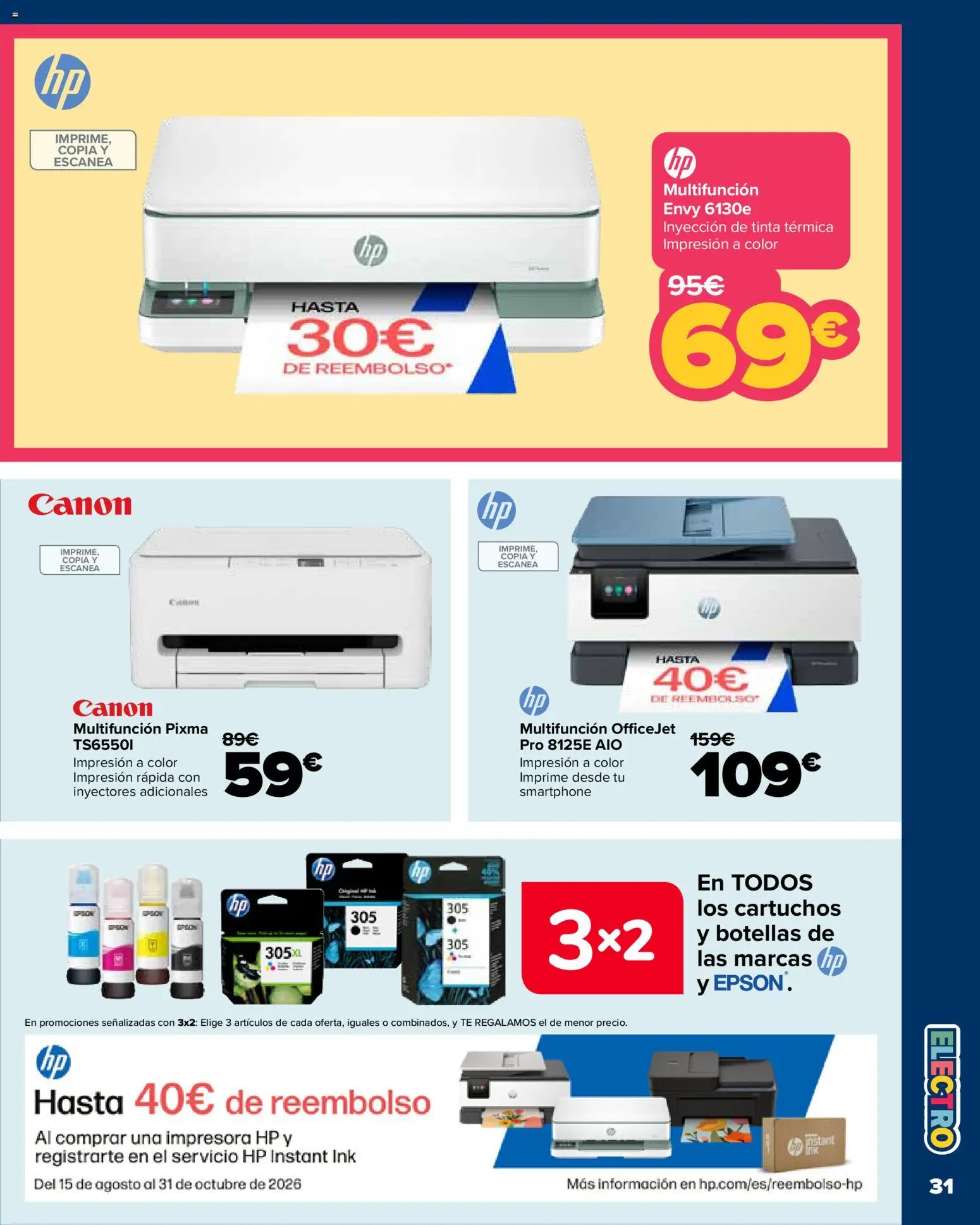 Carrefour Vuelta al cole │ válido desde el 18/08/2026 | Página: 31 | Productos: Té, Smartphone, Impresora