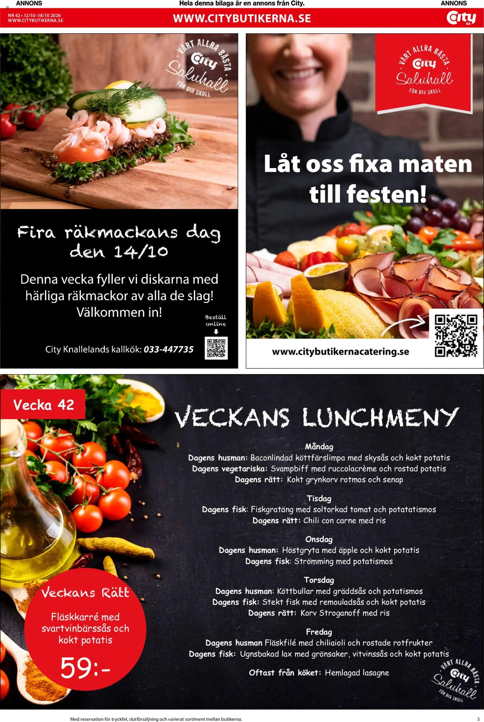 ICA Kvantum reklamblad aktuell från 12/10/2026 | Sida: 5 | Produkter: Tomat, Fisk, Chili, Ris