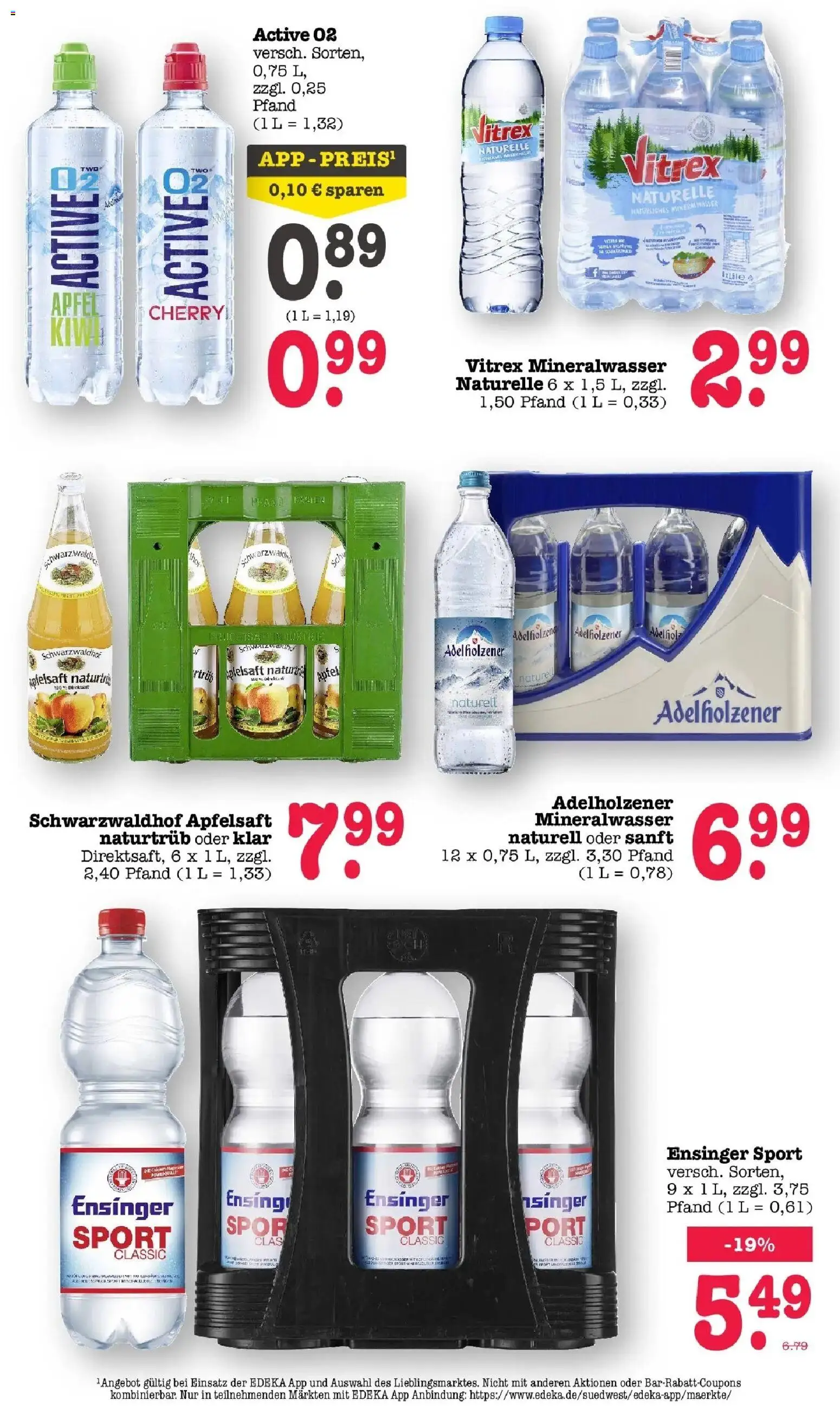 Edeka Prospekt Karlsruhe (ab 07.09.2026) » Angebote Online | Seite: 40 | Produkte: Adelholzener, Äpfel, Apfelsaft, Fruchtsaft