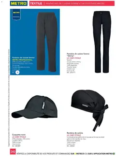 METRO - Prévisualisation de METRO - CHR Équipement valide à partir de 01.01.2025 | Page: 240 | Produits: Ceinture, Pantalon, Casquette