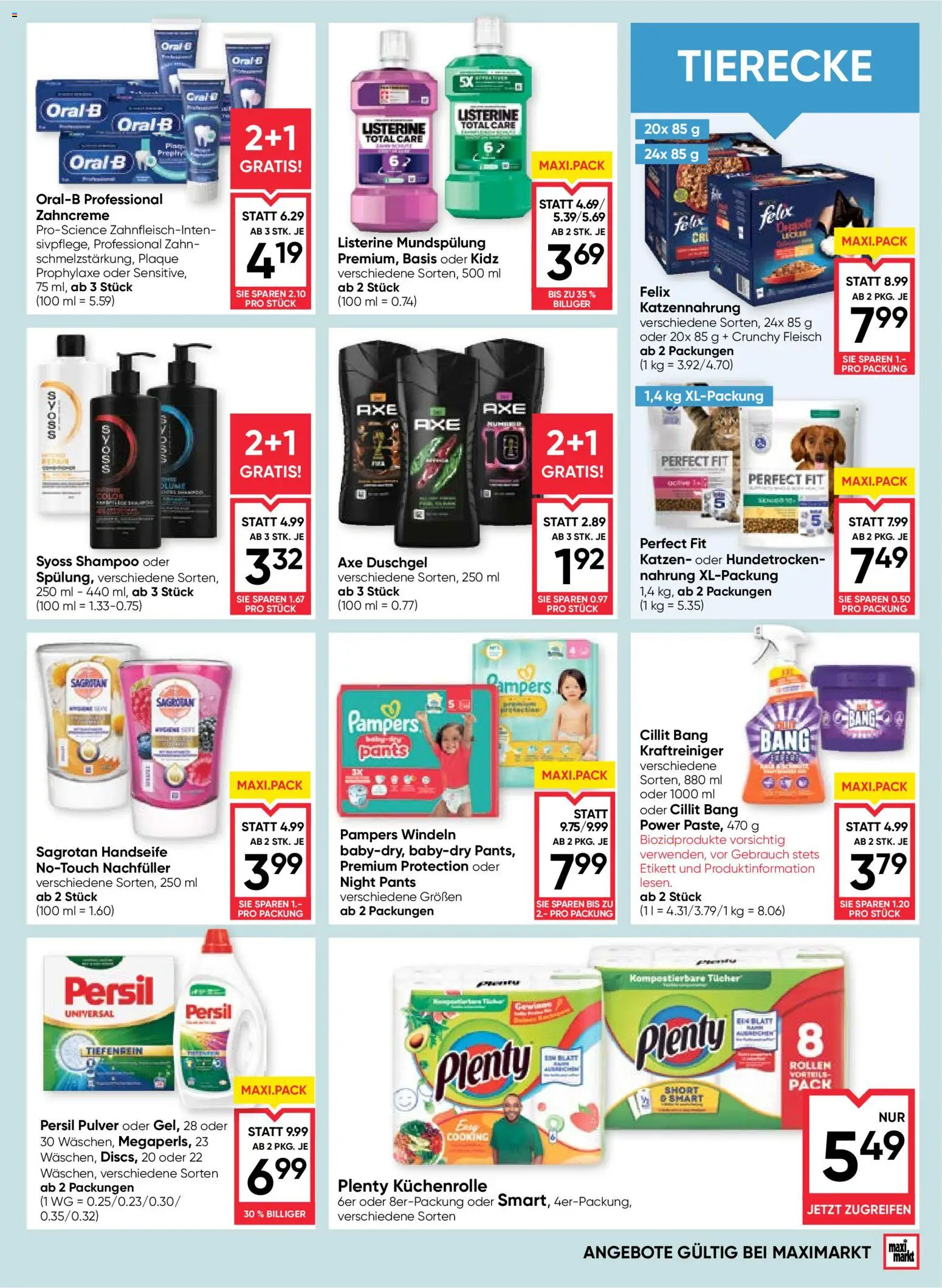 Maximarkt Flugblatt gültig ab 11.06.2026 | Seite: 15 | Produkte: Pampers, Shampoo, Duschgel