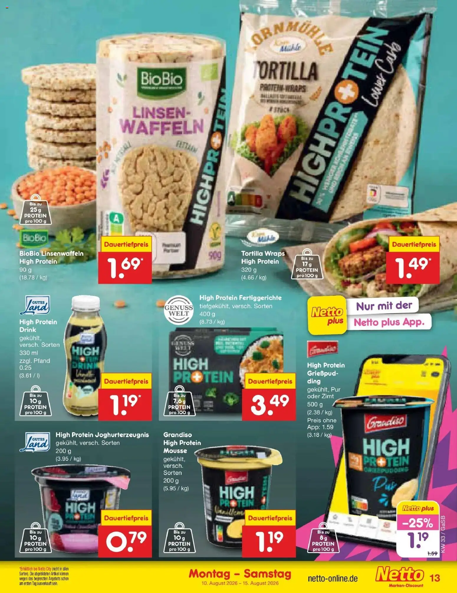Netto Marken-Discount Prospekt – gültig ab 10.08.2026 | Seite: 15 | Produkte: Waffeln, Fertiggerichte