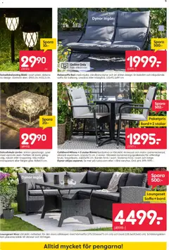 Rusta erbjudanden - Förhandsvisning av reklamblad från butik Rusta aktuell från 18/05/2026 | Sida: 5 | Produkter: Solcellsbelysning, Dynor, Soffa, Bord
