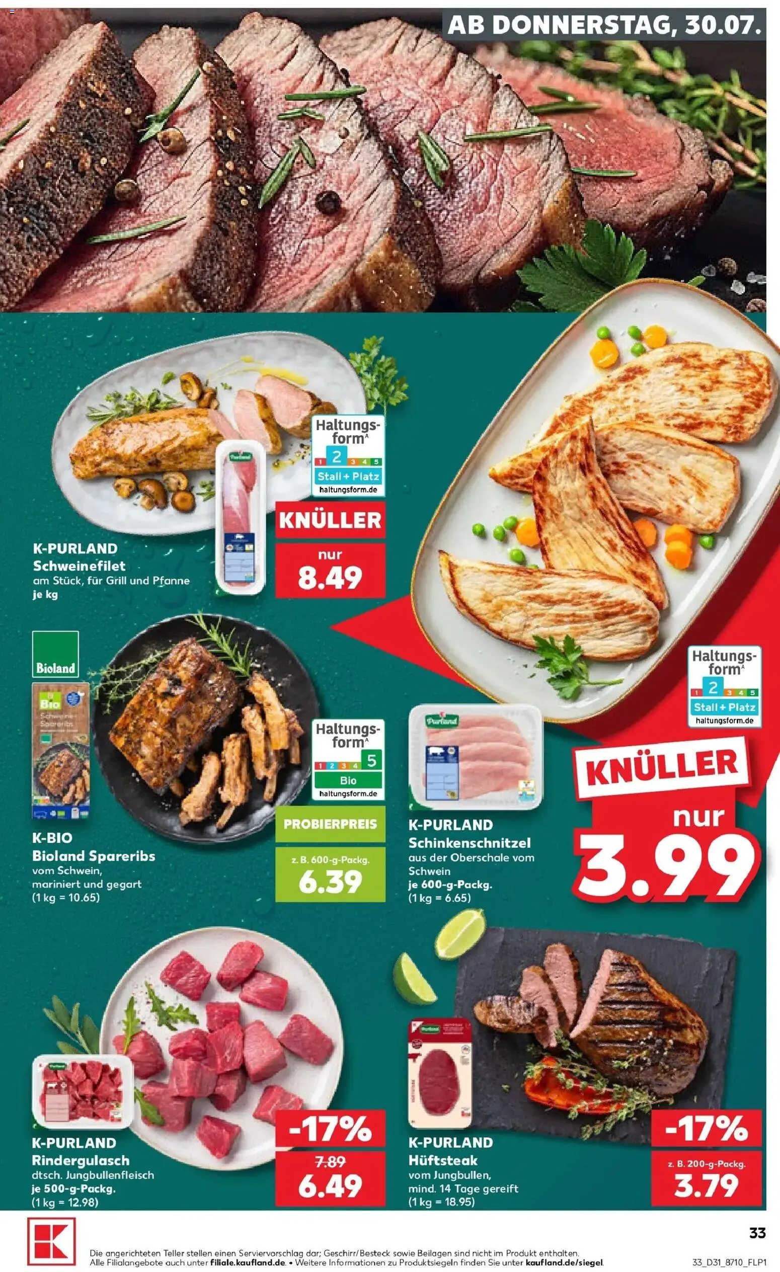 Kaufland Prospekt Köln – gültig ab 27.07.2026 | Seite: 42 | Produkte: Grill, Rindergulasch, Schweinefilet