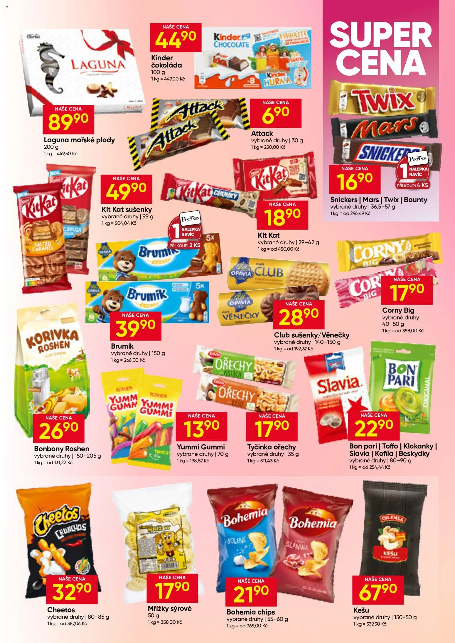 Hruška leták od 20.05.2026 | Strana: 9 | Produkty: Twix, Kofila, Slanina, Bohemia chips