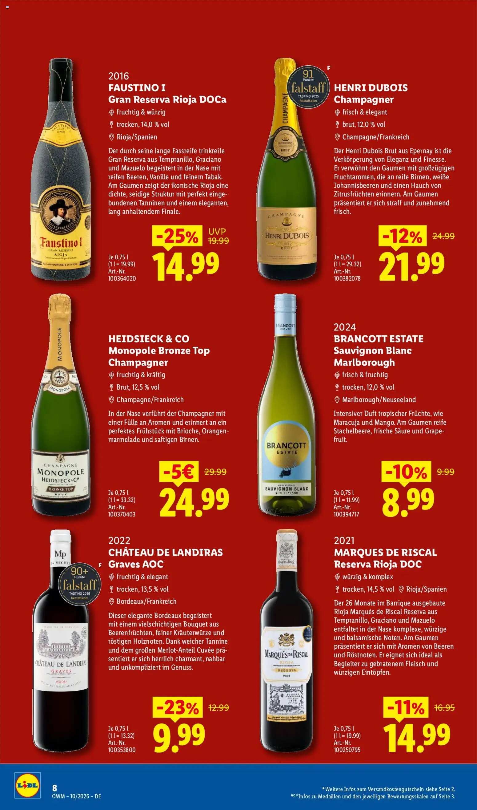 Lidl Wein & Spirituosen – gültig ab 01.10.2026 | Seite: 8