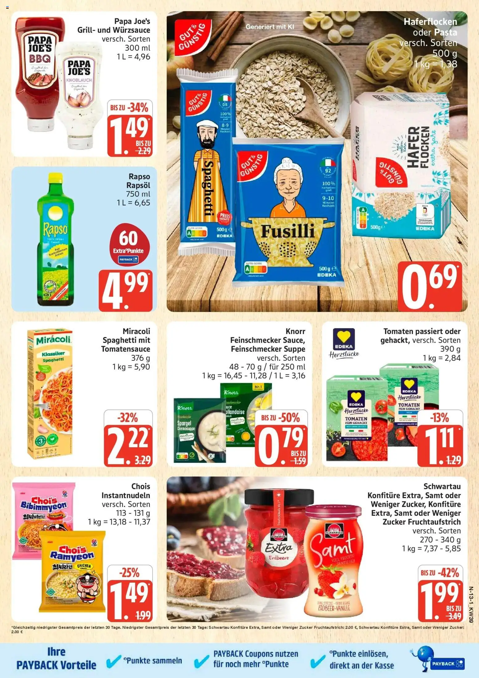 Marktkauf Prospekt Buxtehude (ab 21.09.2026) » Angebote online | Seite: 13 | Produkte: Rapsöl, Tomaten, Knoblauch, Flocken