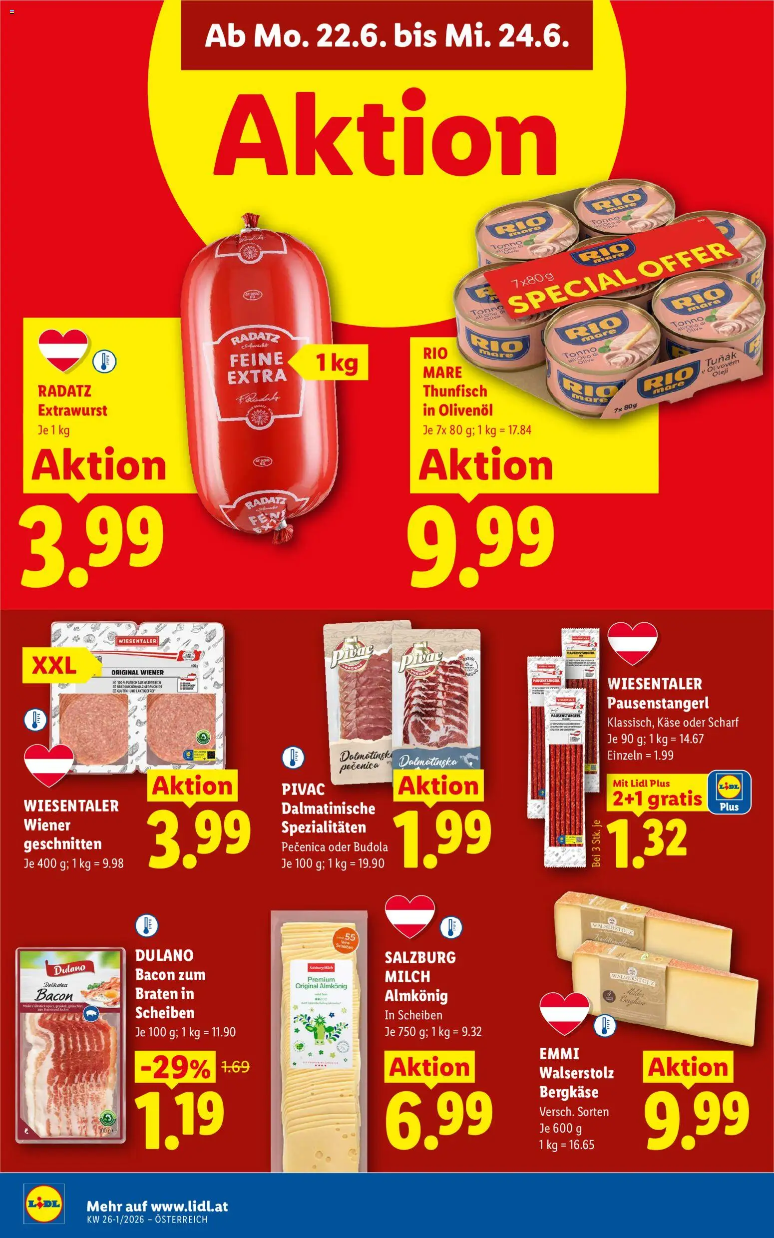 Lidl Flugblatt gültig ab 18.06.2026 | Seite: 49 | Produkte: Milch, Käse