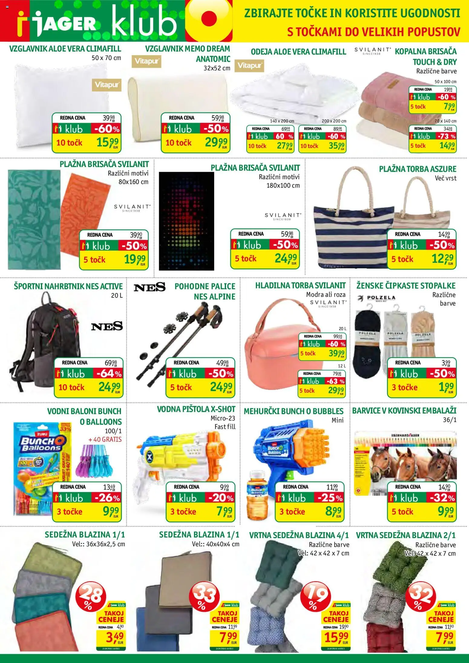 Novi Jager katalog ponudbe – veljaven od 01.07.2026 | Stran: 3 | Izdelki: Barvice, Brisača, Kopalna brisača, Stopalke